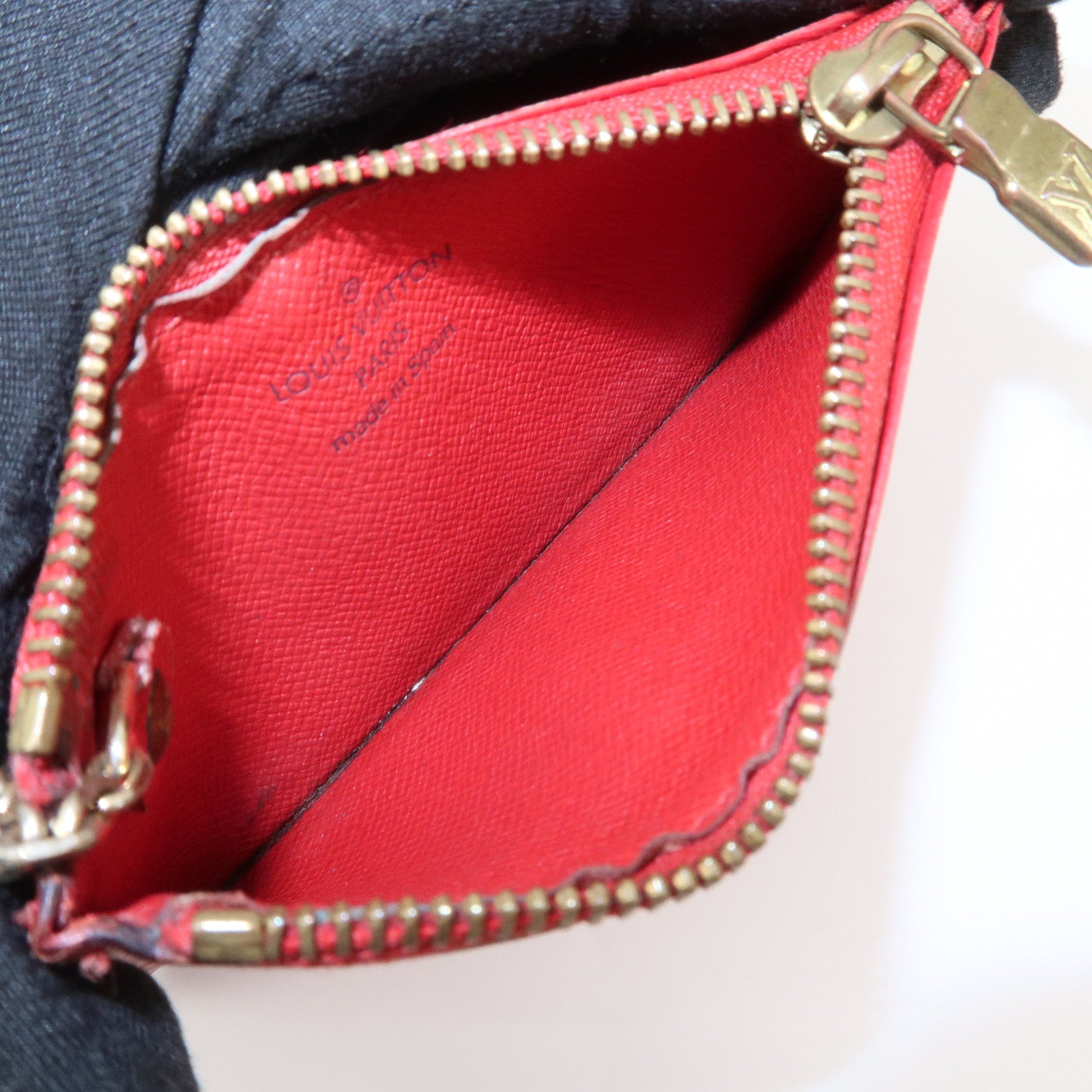 Louis Vuitton Epi Set of 2 Coin Case Red Noir M63807/M63692