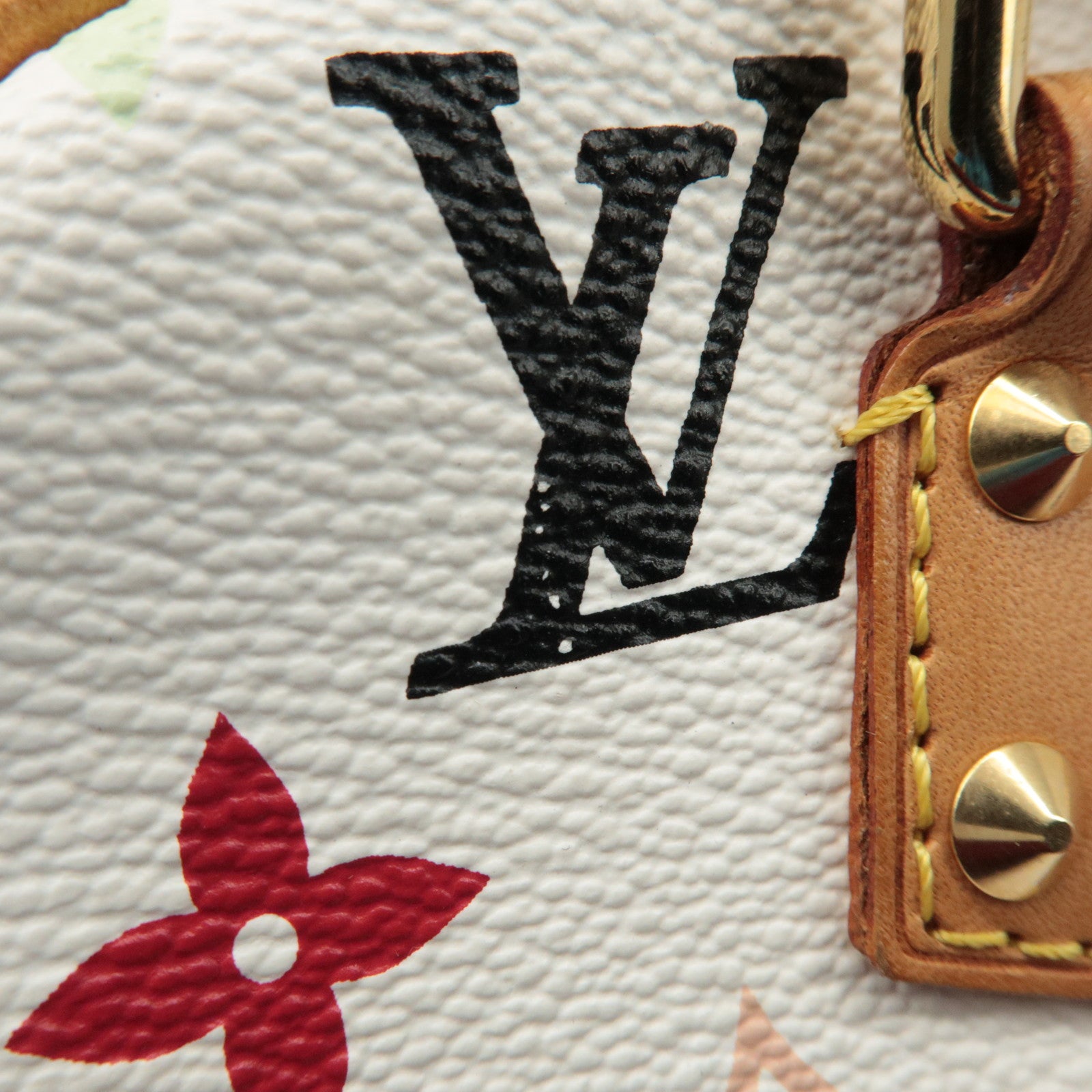 Louis Vuitton Monogram Multicolor Trouville Hand Bag Blanc M92663 Used