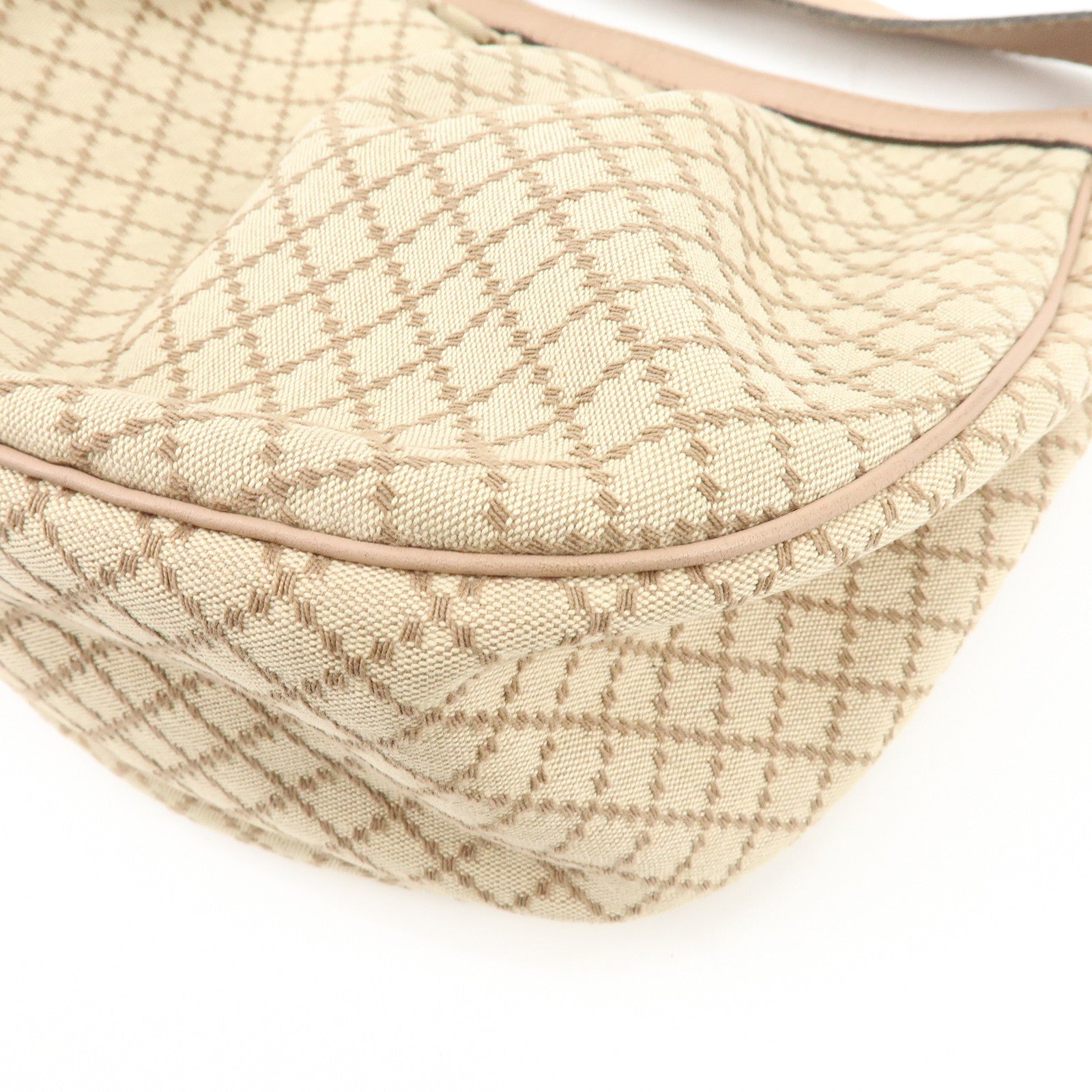 GUCCI Sukey Interlocking G Diamante Canvas Shoulder Bag 232955