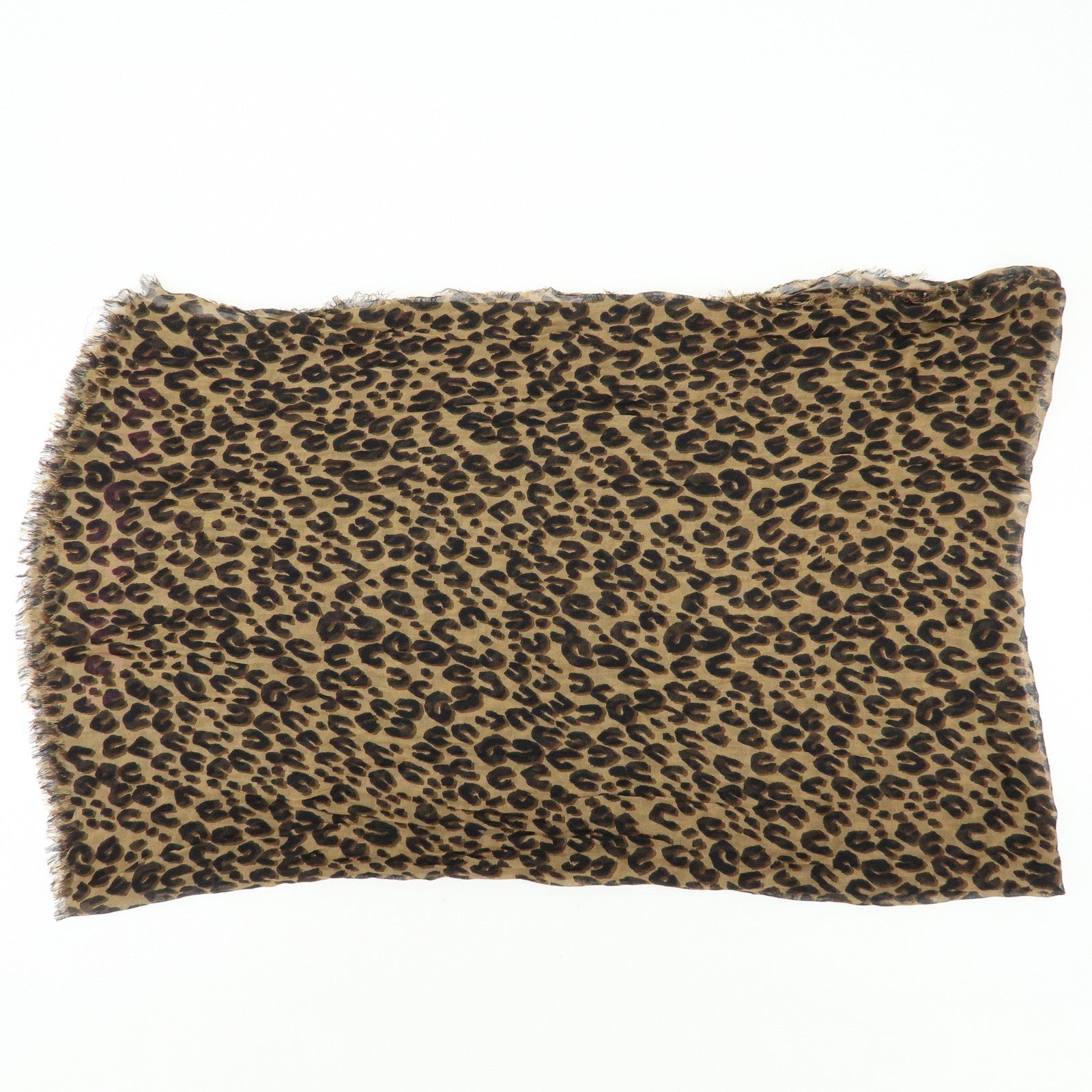 Louis Vuitton Etole Cashmere Silk Scarf Leopard Brown M72215