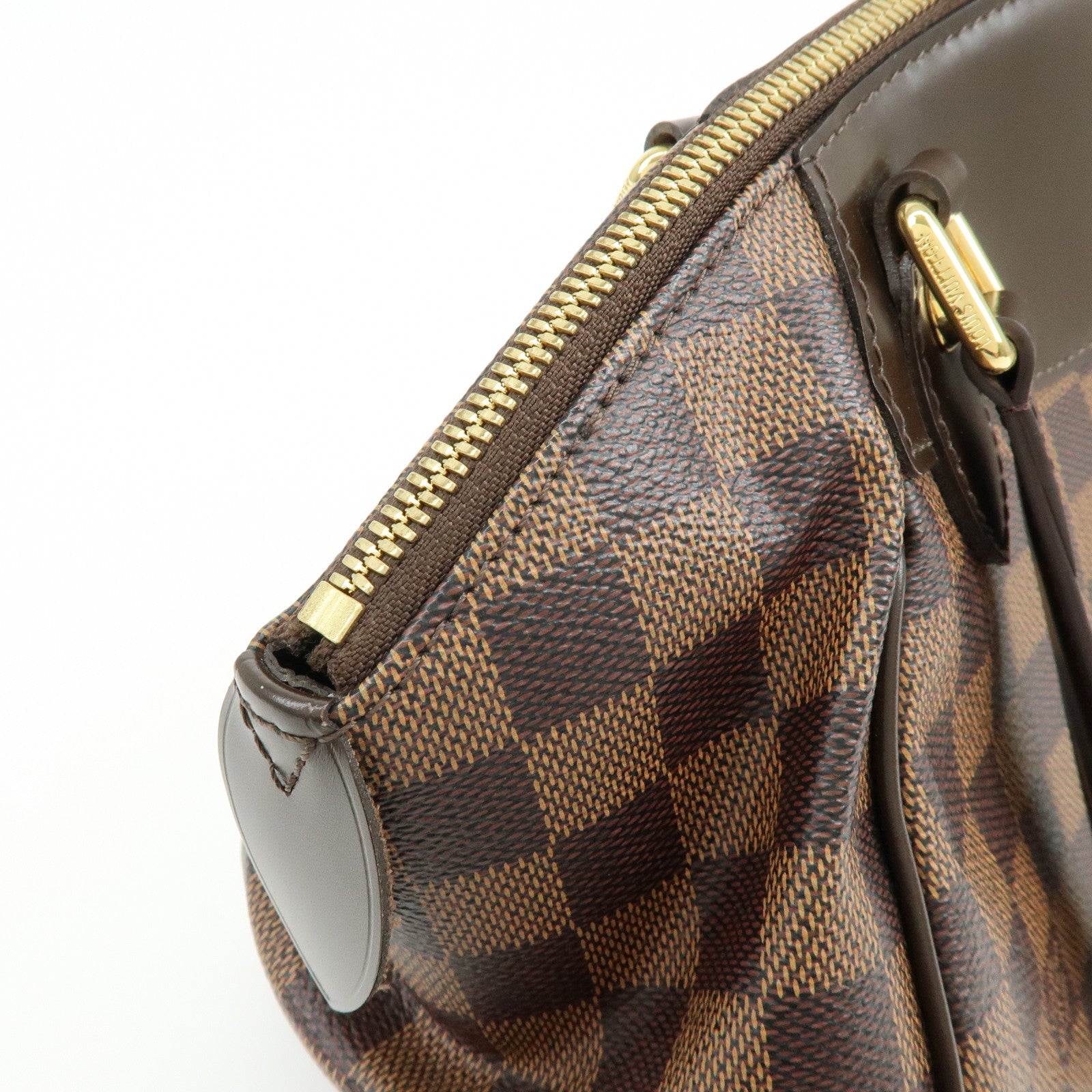 Louis Vuitton Damier Ebene Verona PM Hand Bag Brown