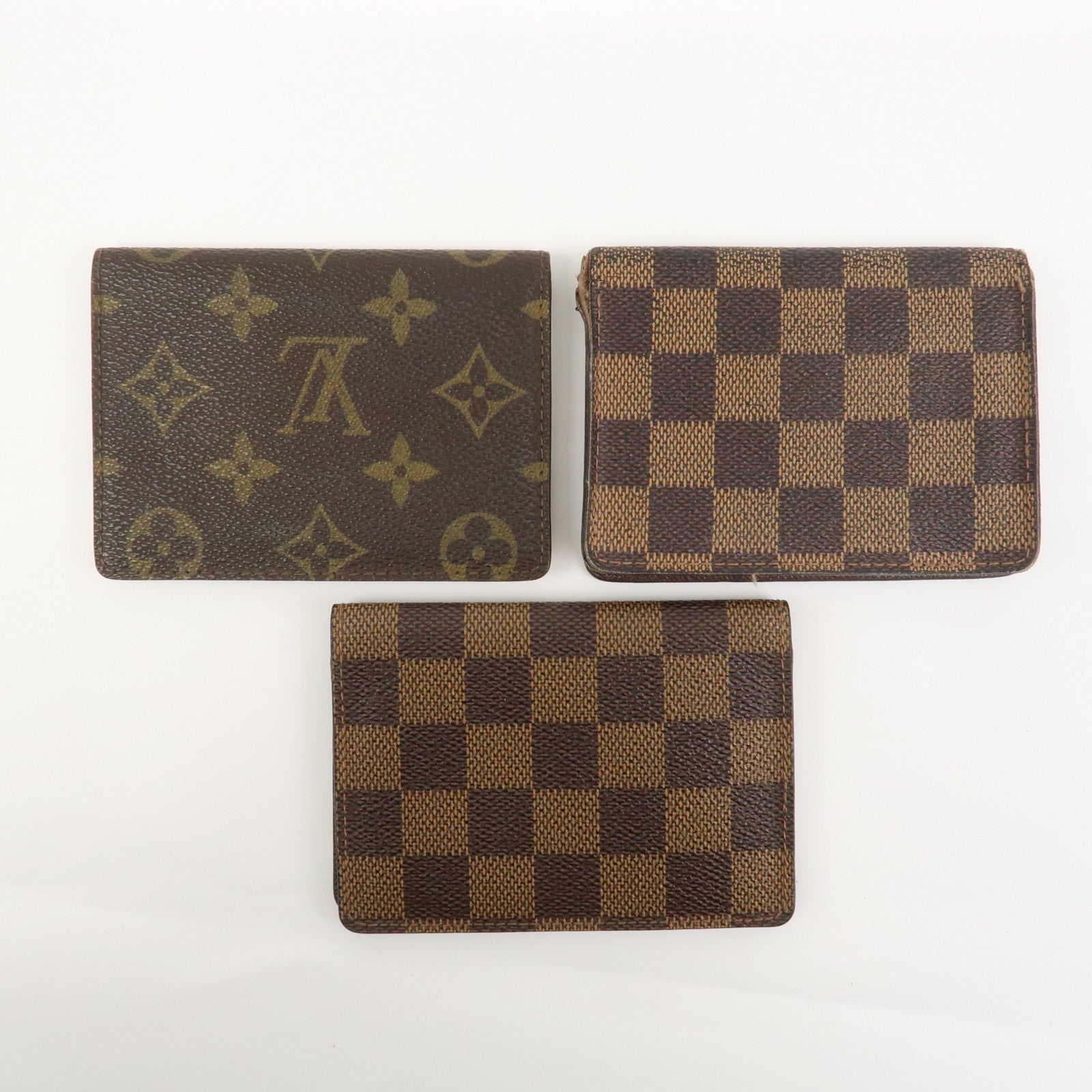 Louis Vuitton Monogram Damier Set of 3 Card Case M60533/N60533