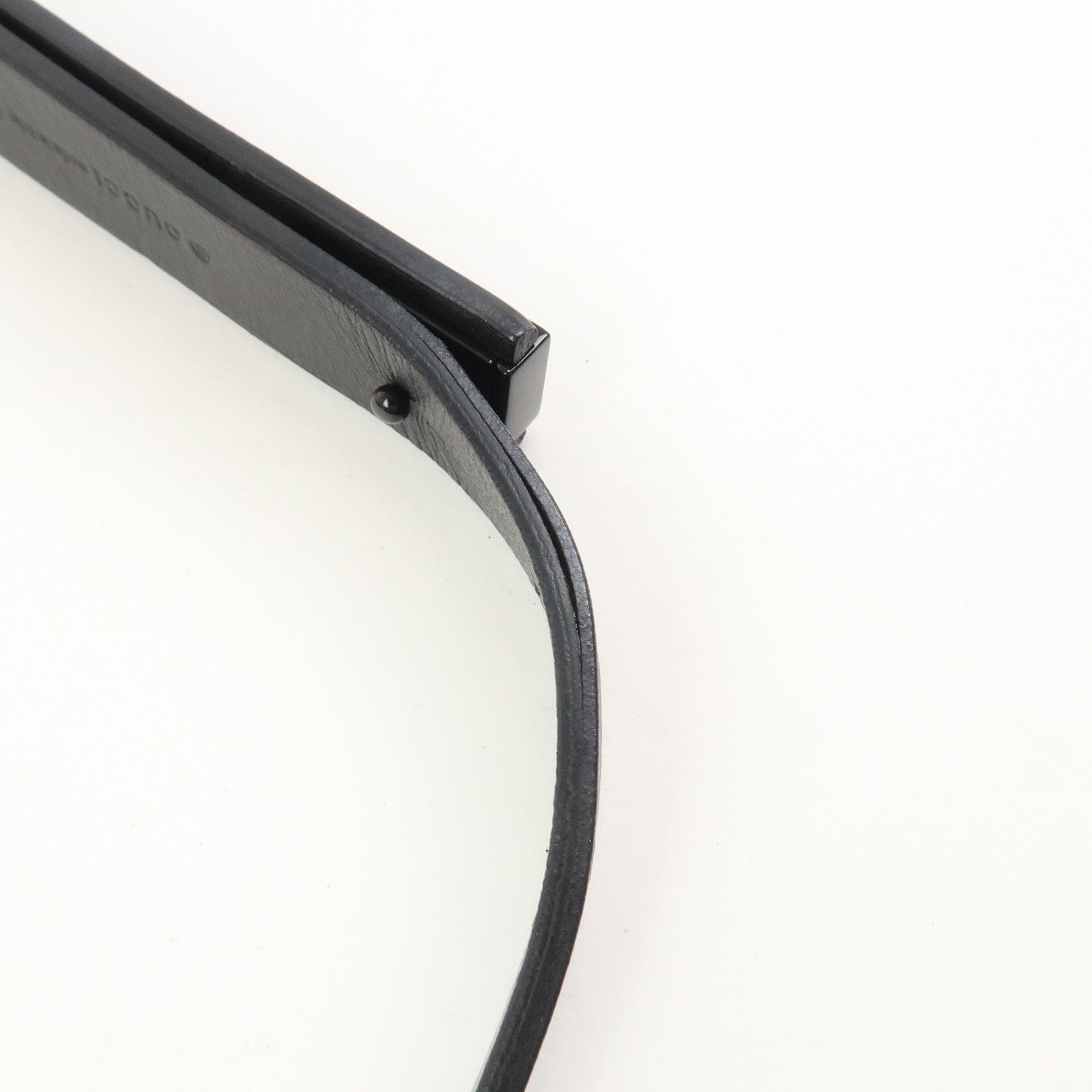 GUCCI Leather Waist Pouch Body Bag Black 037.1312