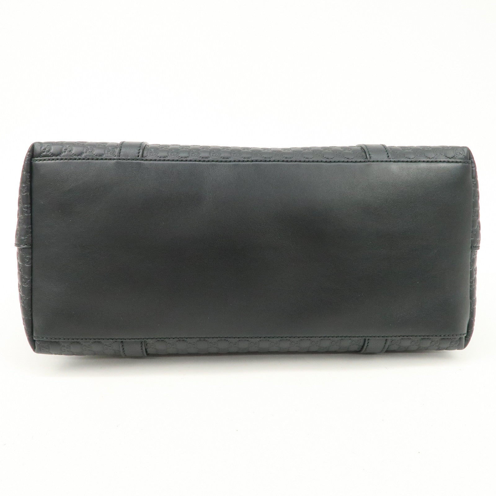 GUCCI Micro Guccissima Leather 2Way Bag Shoulder Bag Black 449658 Used