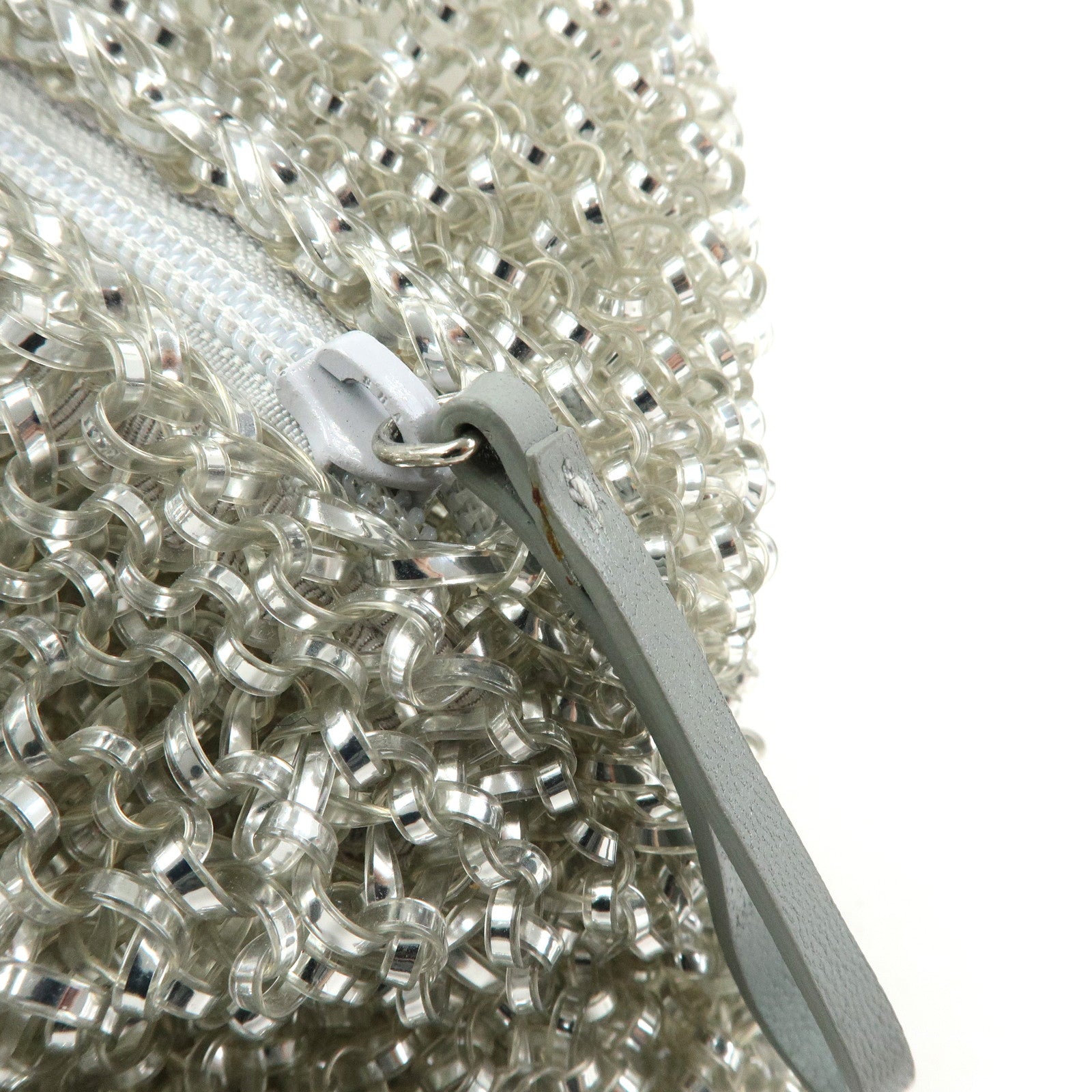 ANTEPRIMA PVC Wire Bag Hand Bag Shoulder Bag Mini Bag Charm Silver