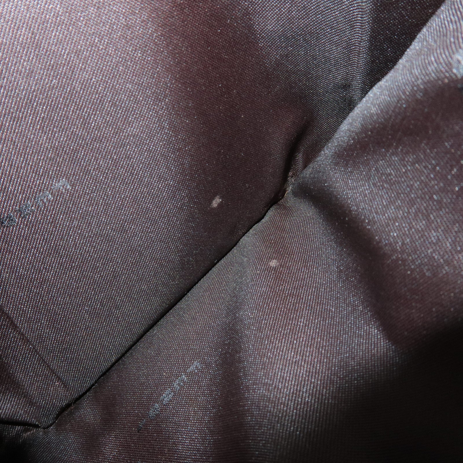 FENDI Zucchino Canvas Leather Tri-fold Wallet Beige Brown 8M0023 Used