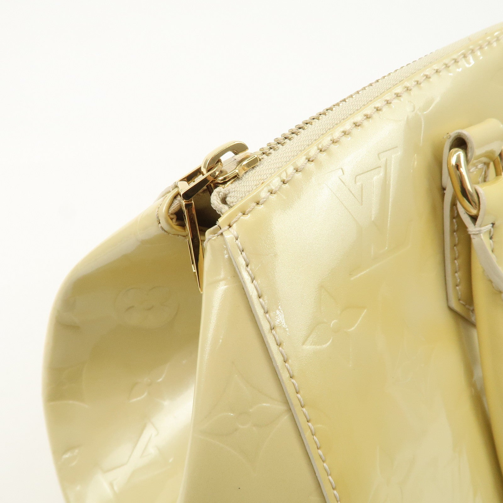 Louis Vuitton Monogram Vernis Leather Sherwood GM Blanc M91487 Used