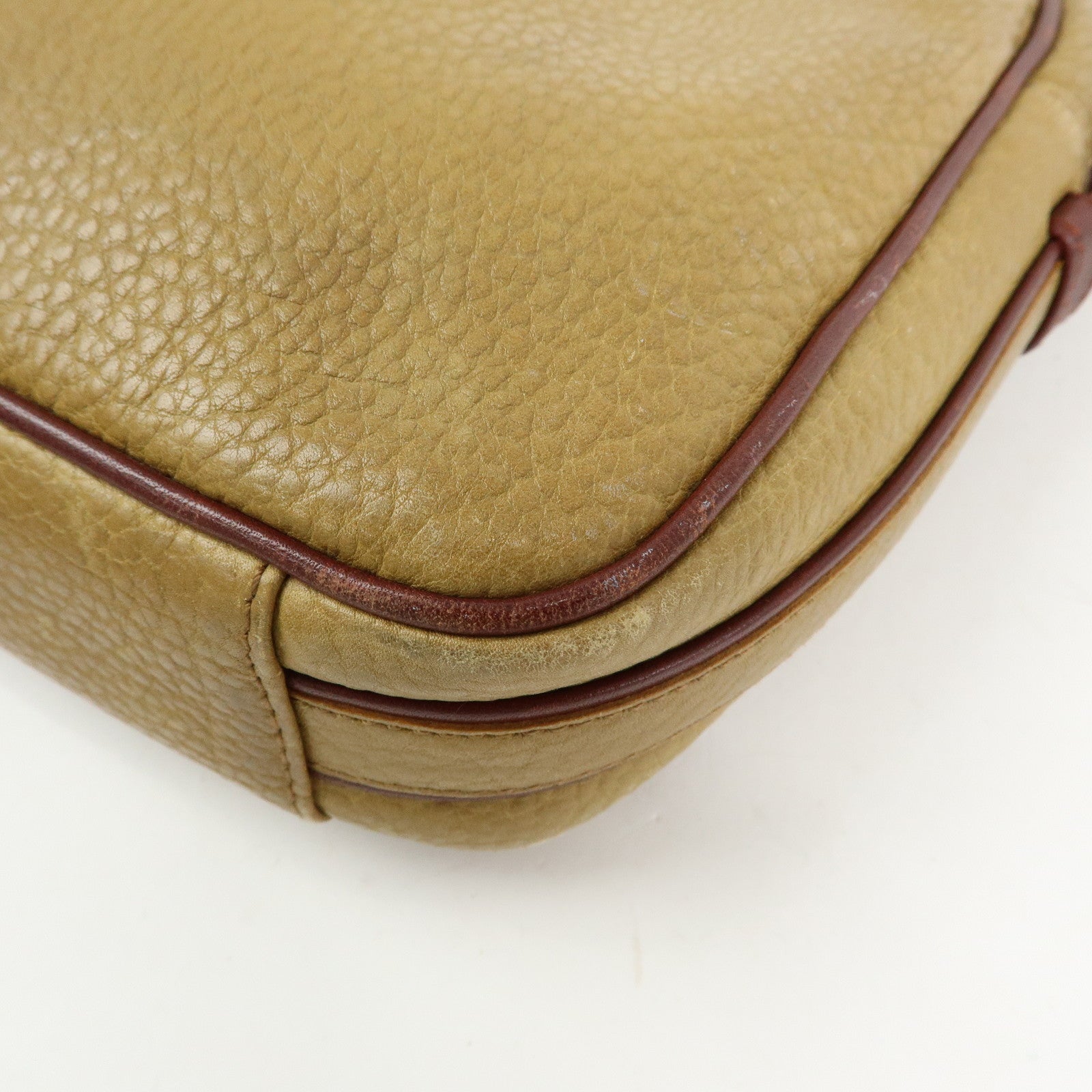 Cartier Must de Cartier Leather Shoulder Bag Crossbody Bag Beige
