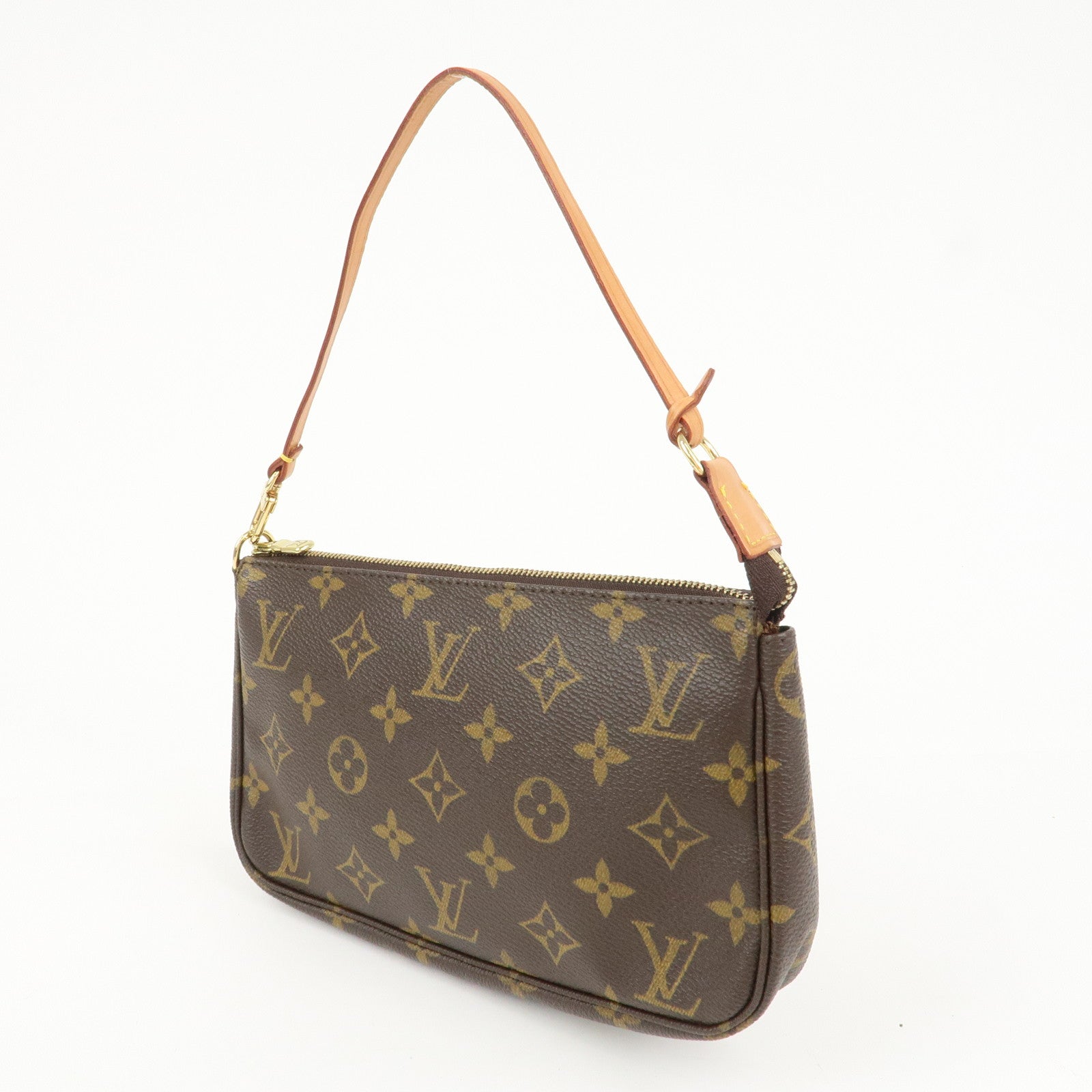 Louis Vuitton Monogram Pochette Accessoires Hand Bag Brown M51980