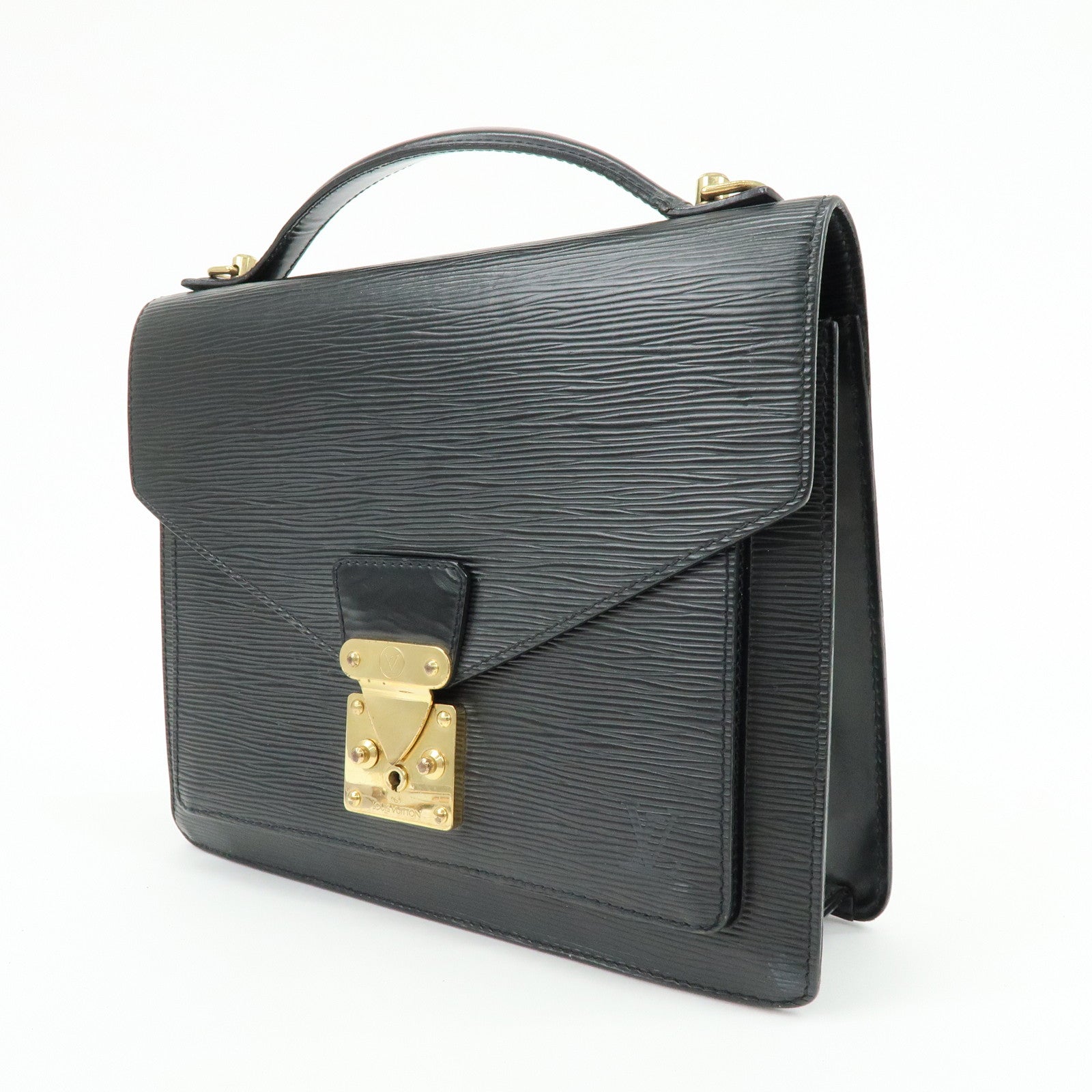 Louis Vuitton Epi Monceau 2Way Shoulder Bag Hand Bag Noir M52122
