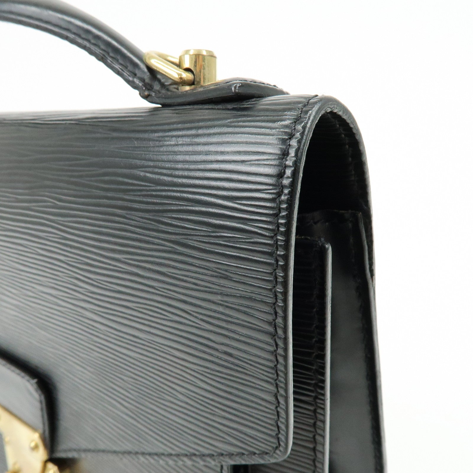 Louis Vuitton Epi Monceau 2Way Shoulder Bag Hand Bag Noir M52122