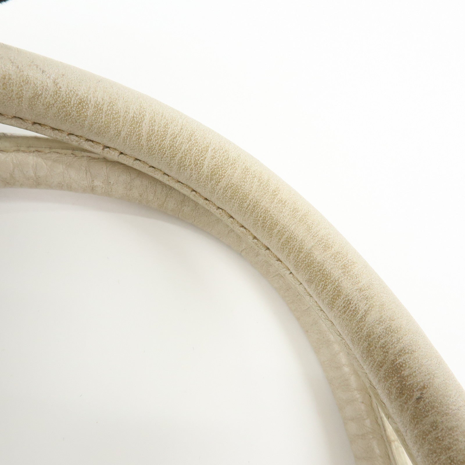 PRADA Vitello Daino Leather Hand Bag Ivory BL0804