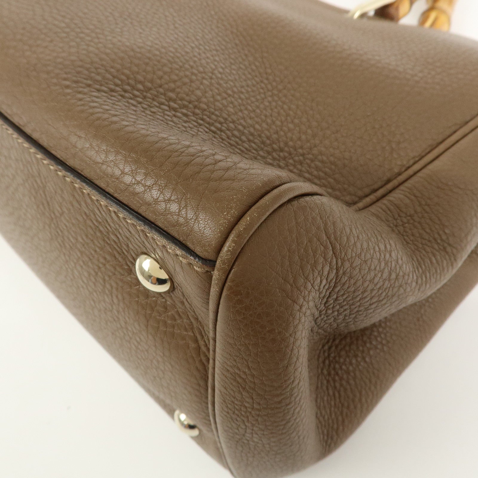 GUCCI Bamboo Shopper Medium 2Way Bag Shoulder Bag 323660