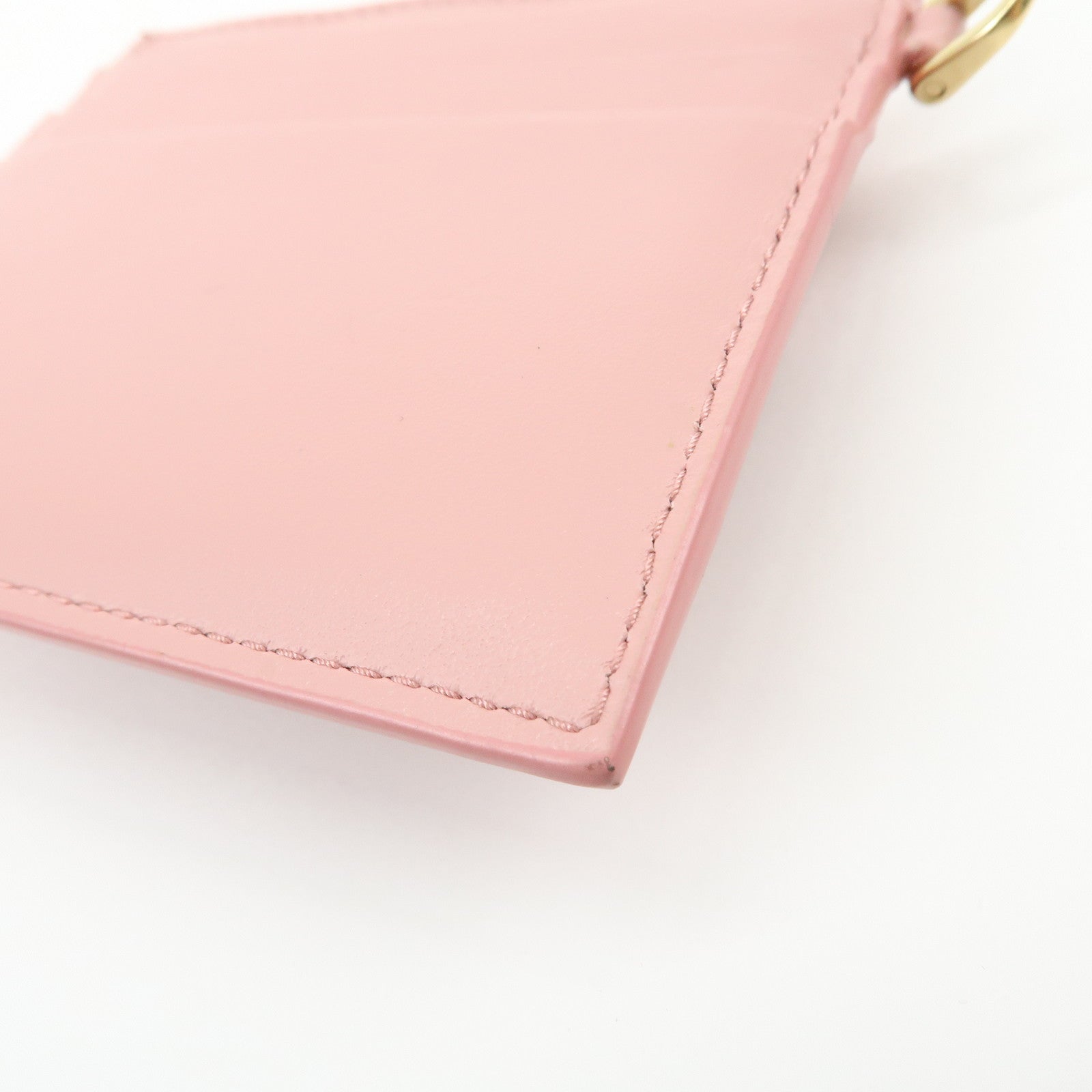 MIU MIU Madras Love Envelope Pouch Card Case Coin Case Pink 5MF025
