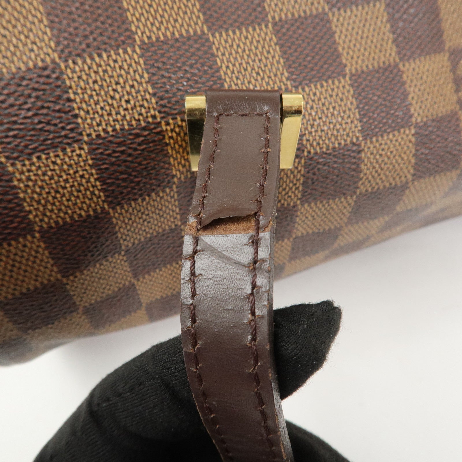 Louis Vuitton Damier Ebene Papillon 30 Hand Bag Brown N51303