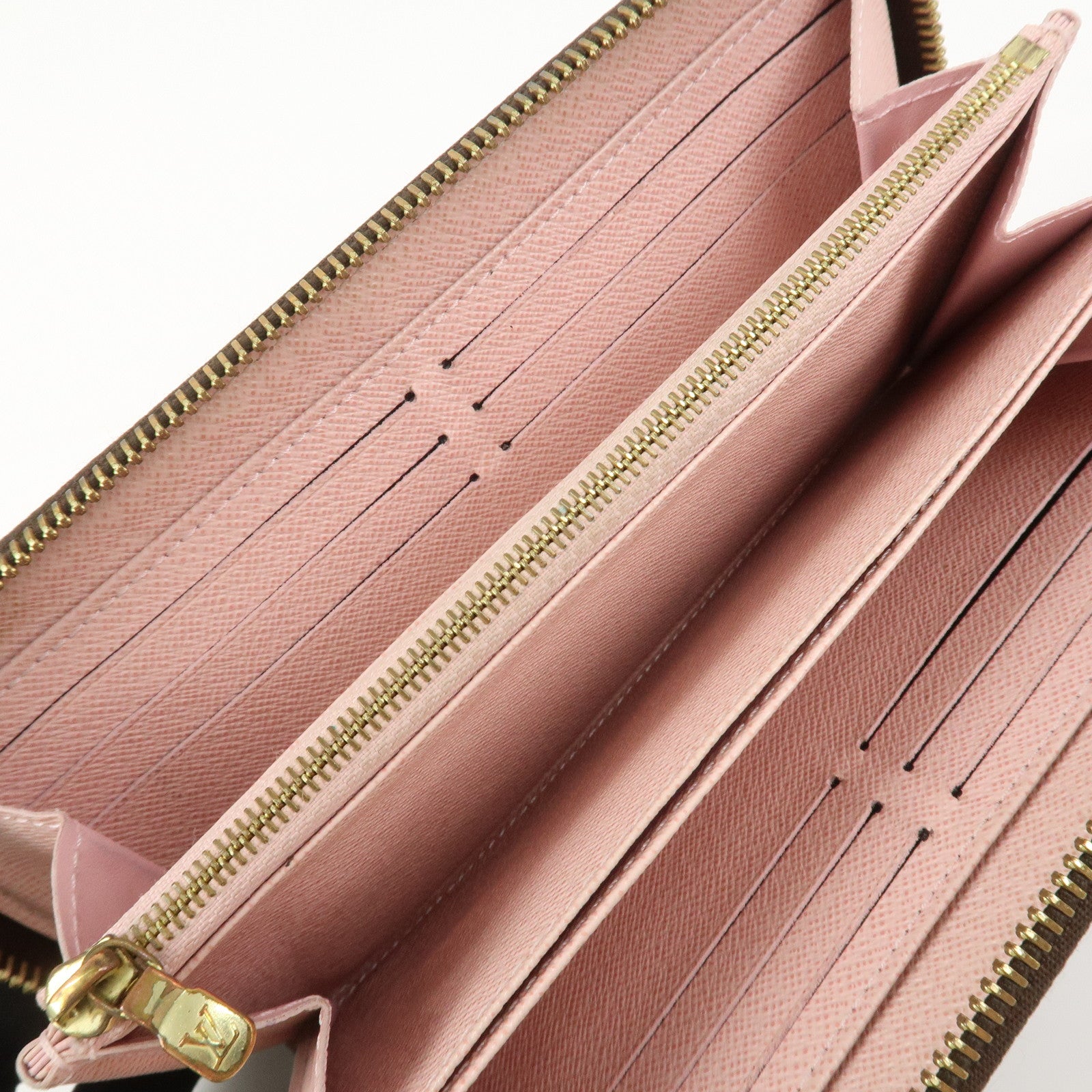 Louis Vuitton Monogram Zippy Long Wallet Rose Ballerine M41894