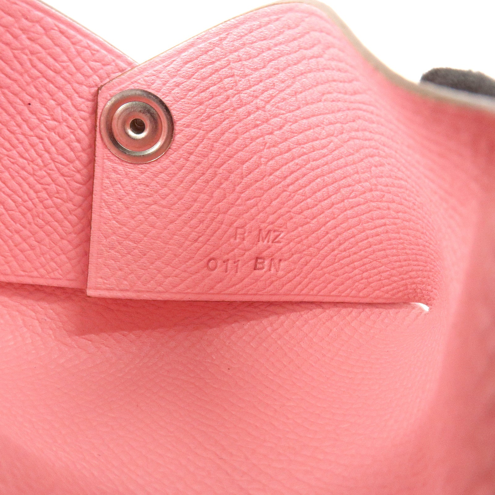 HERMES Veau Epsom Leather B Stamped CALVI Card Case Card Holder