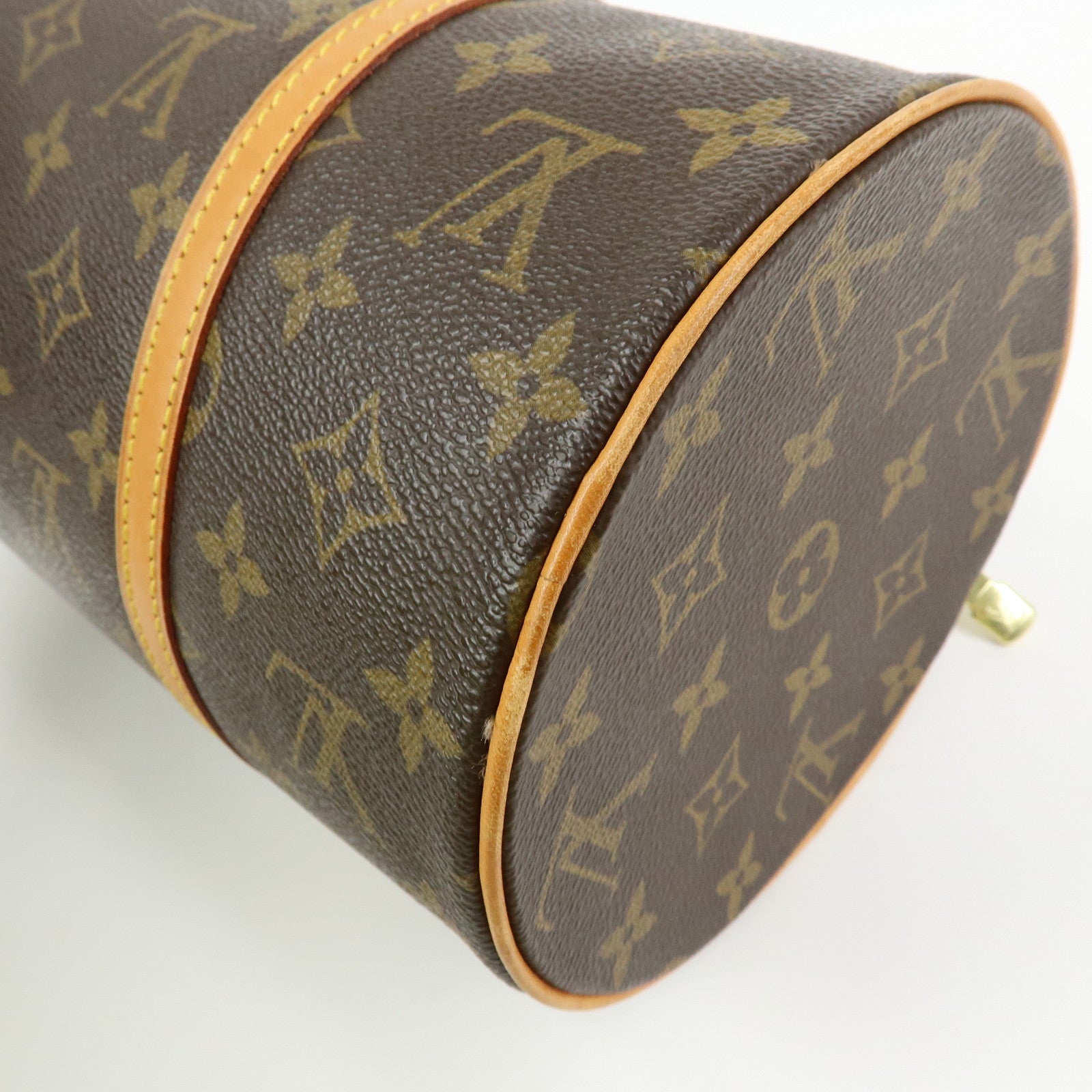 Louis Vuitton Monogram Papillon 30 Canvas Hand Bag Brown M51385