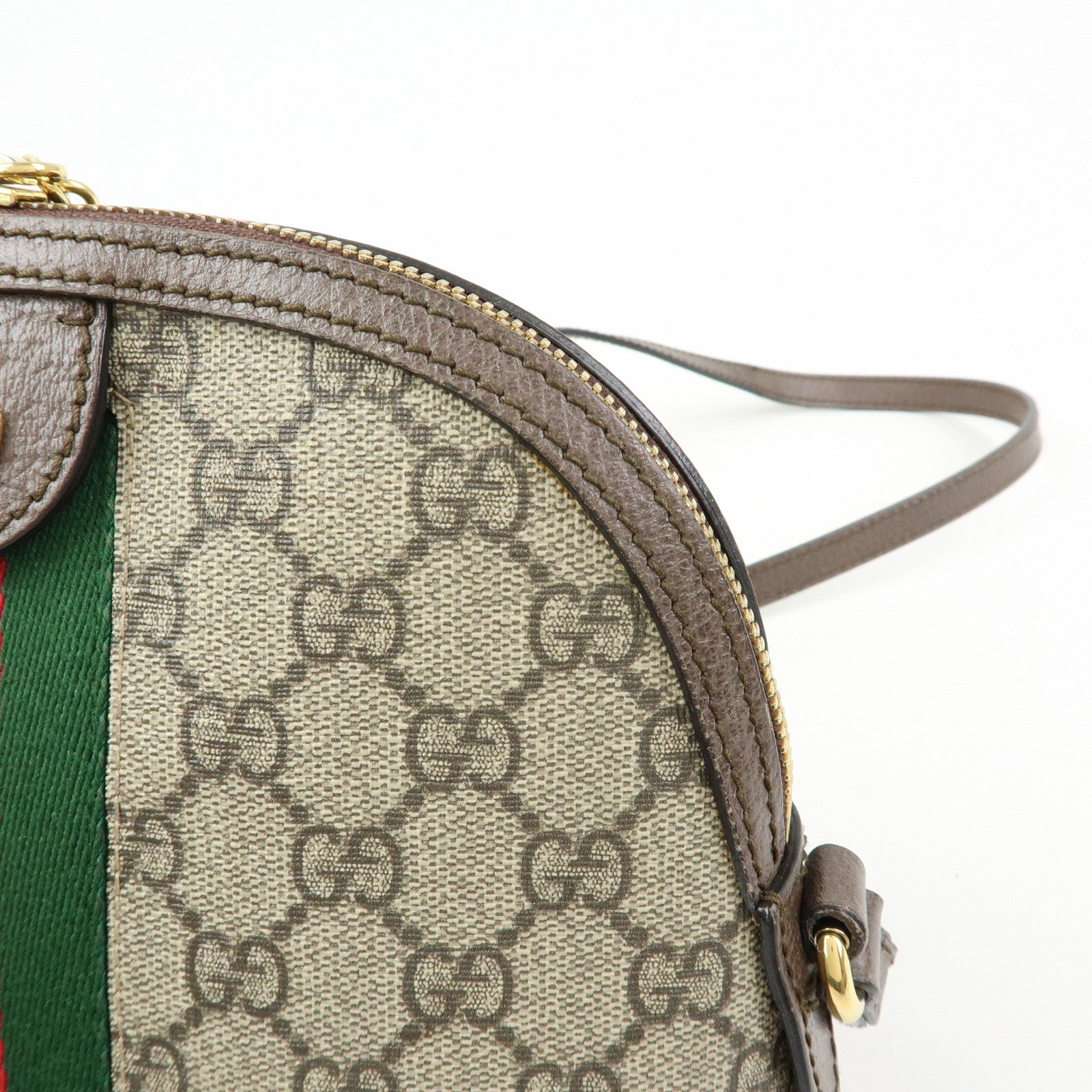 GUCCI Sherry Ophidia GG Supreme Leather Shoulder Bag Beige 499621