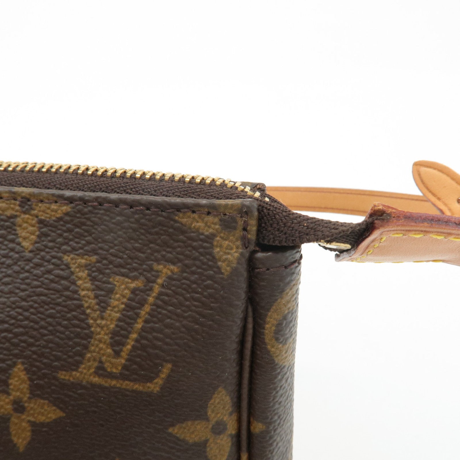 Louis Vuitton Monogram Pochette Accessoires Hand Bag Brown M51980