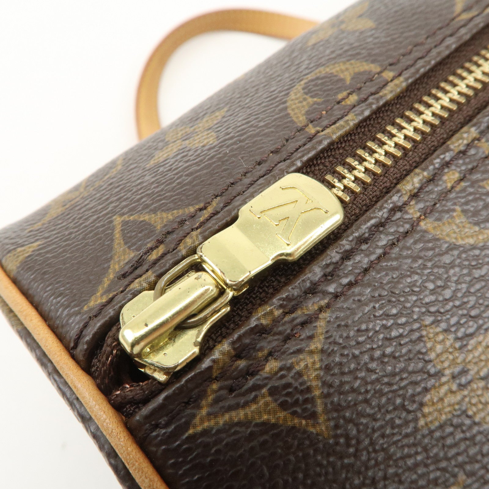 Louis Vuitton Monogram Papillon 26 Hand Bag Brown M51386