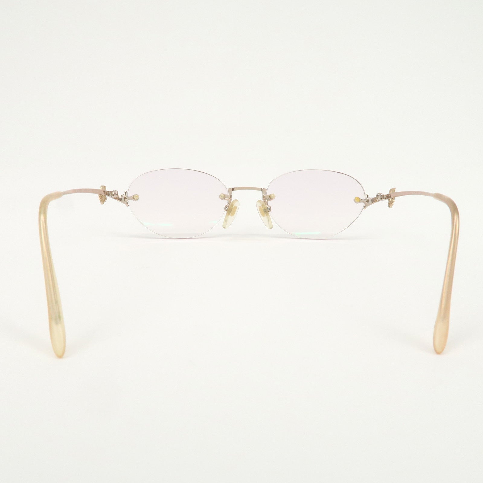 Christian Dior Clear Metal Sunglasses Pink Beige CD-7515J B9N 51□18
