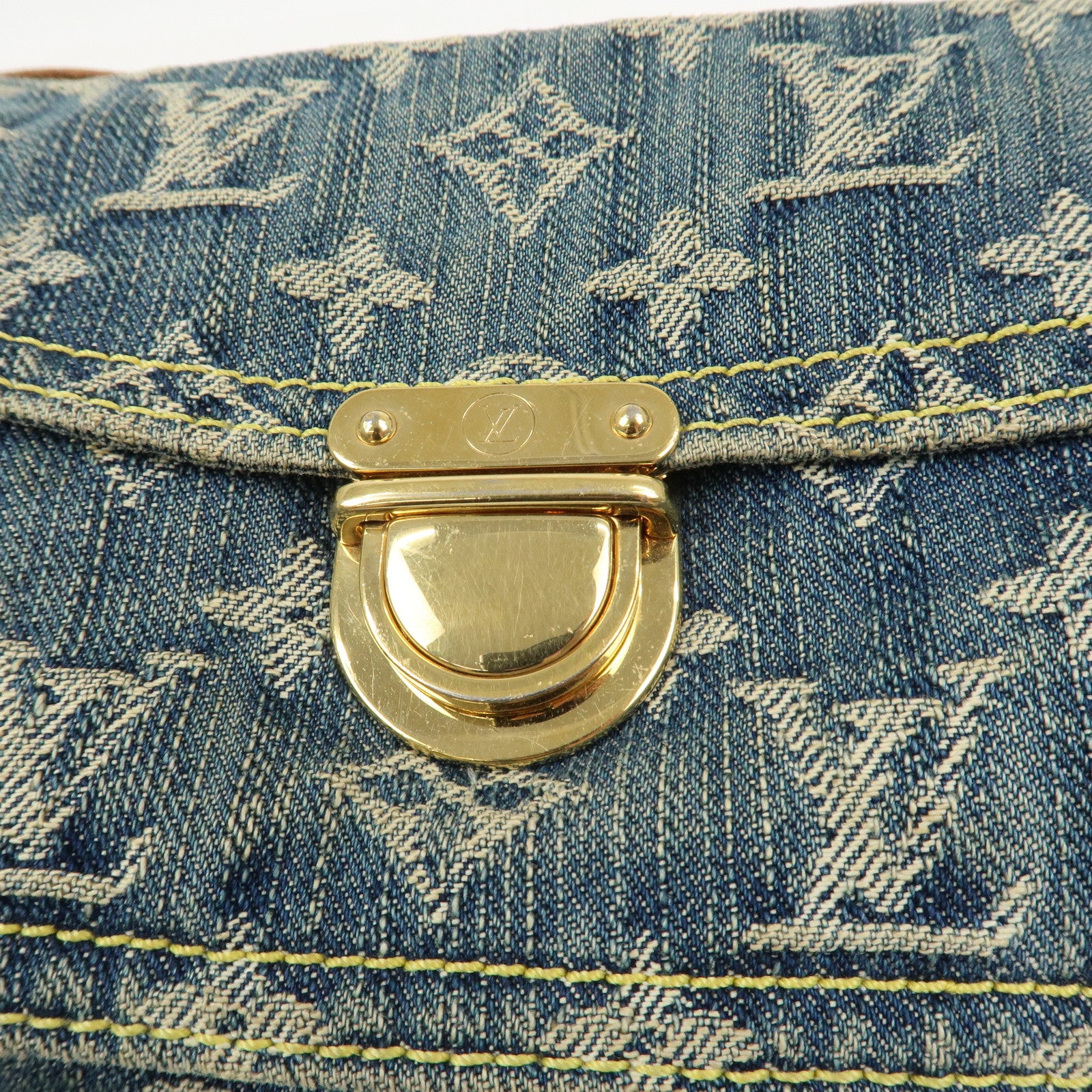 Louis Vuitton Monogram Denim Bum Bag Waist Bag Blue M95347