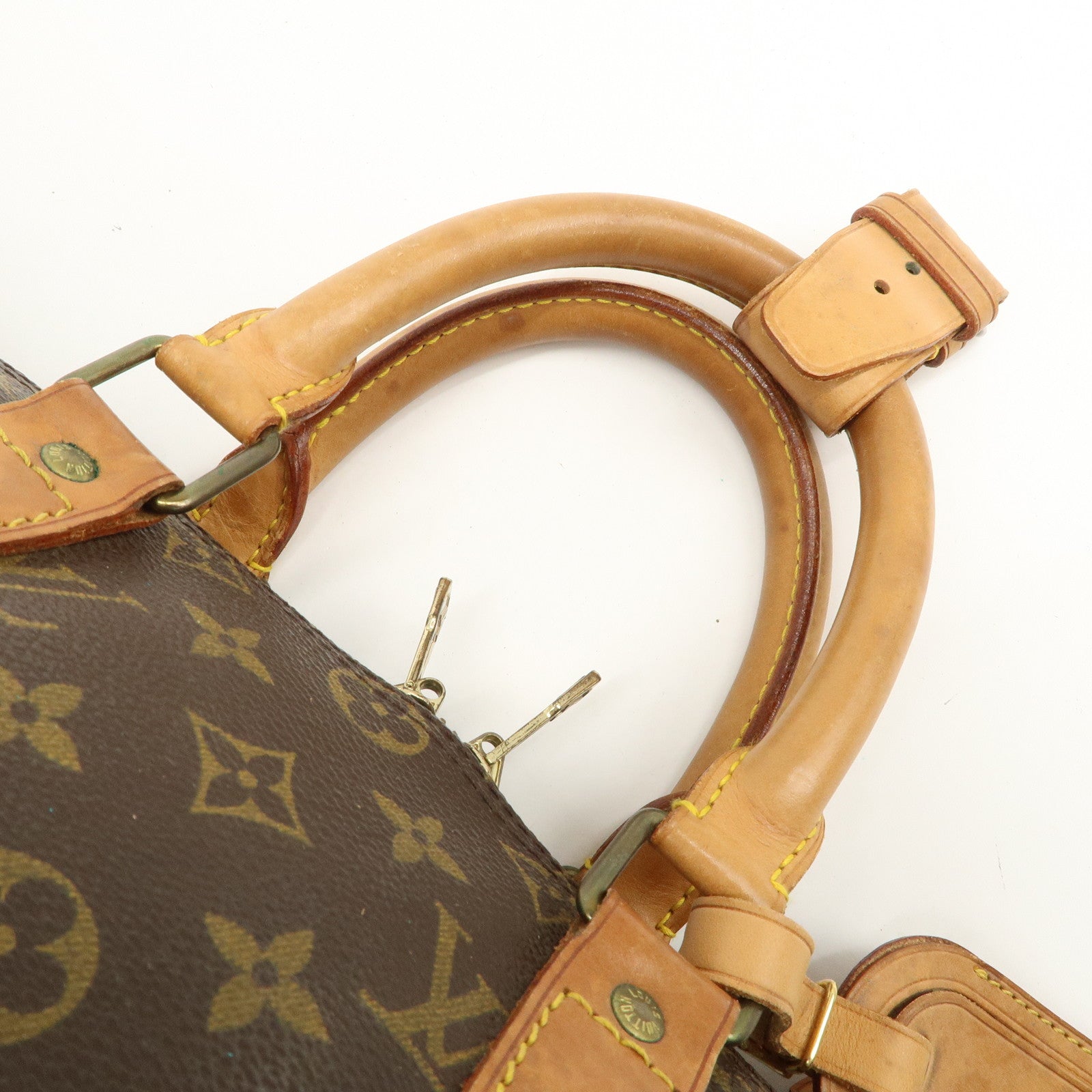 Louis Vuitton Monogram Keep All 45 Boston Bag Brown M41418 Used