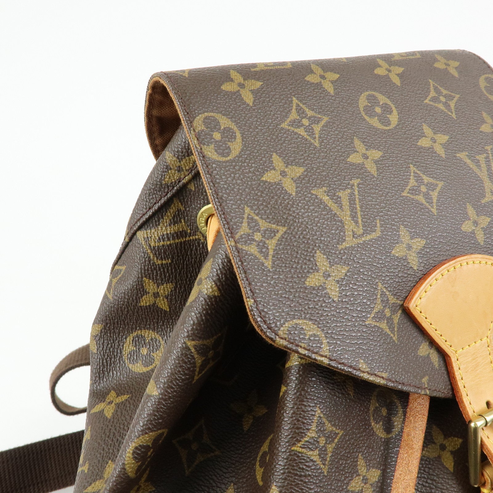 Louis Vuitton Monogram Montsouris GM Backpack Rucksack Brown M51135
