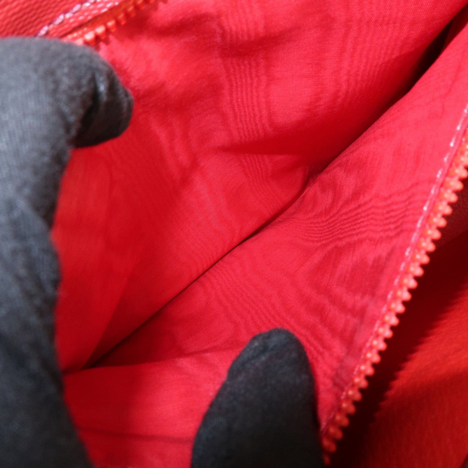 CELINE Leather 2WAY Bag Shoulder Bag Hand Bag Red