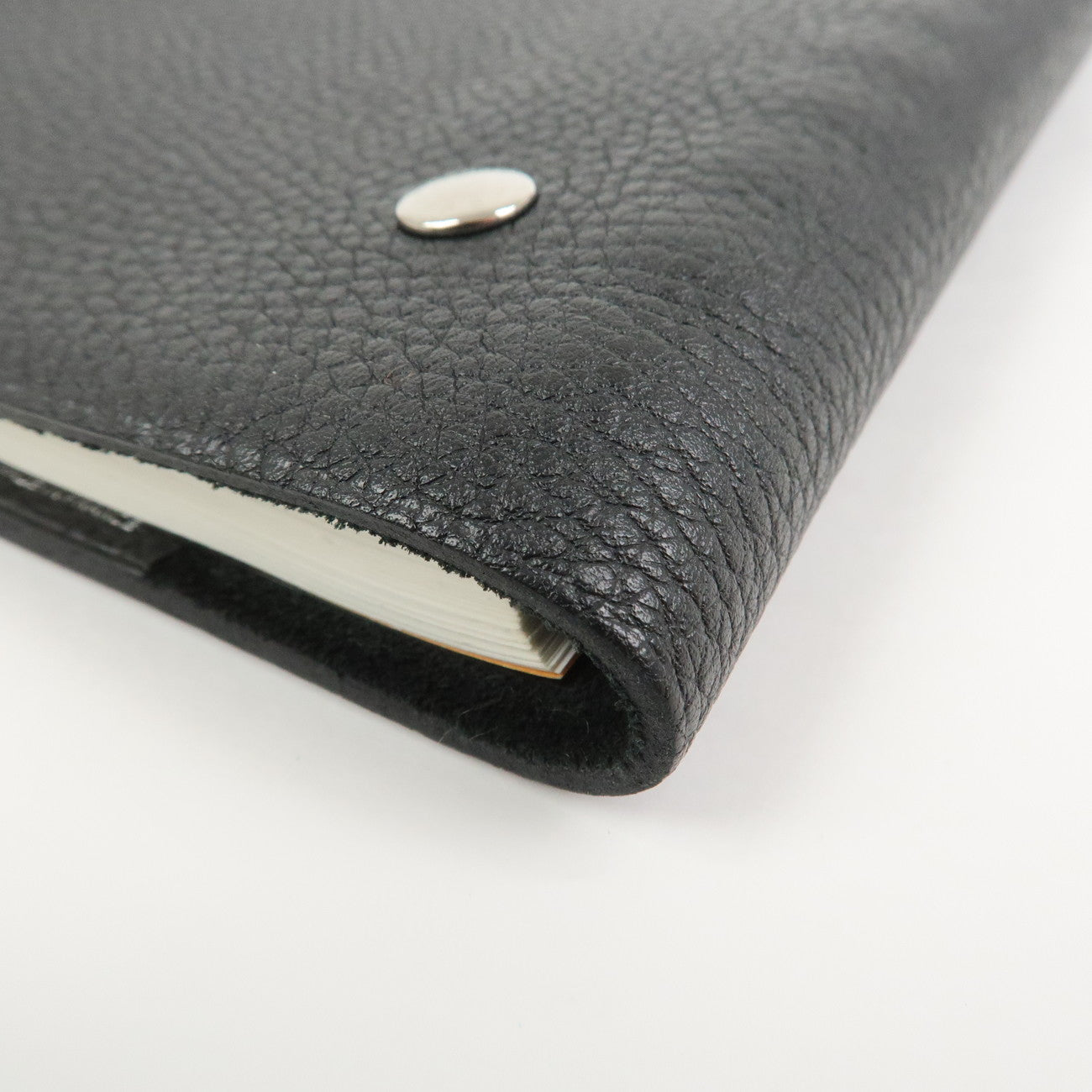 HERMES Togo Leather Ulysse PM Planner Cover □F Stamped Black
