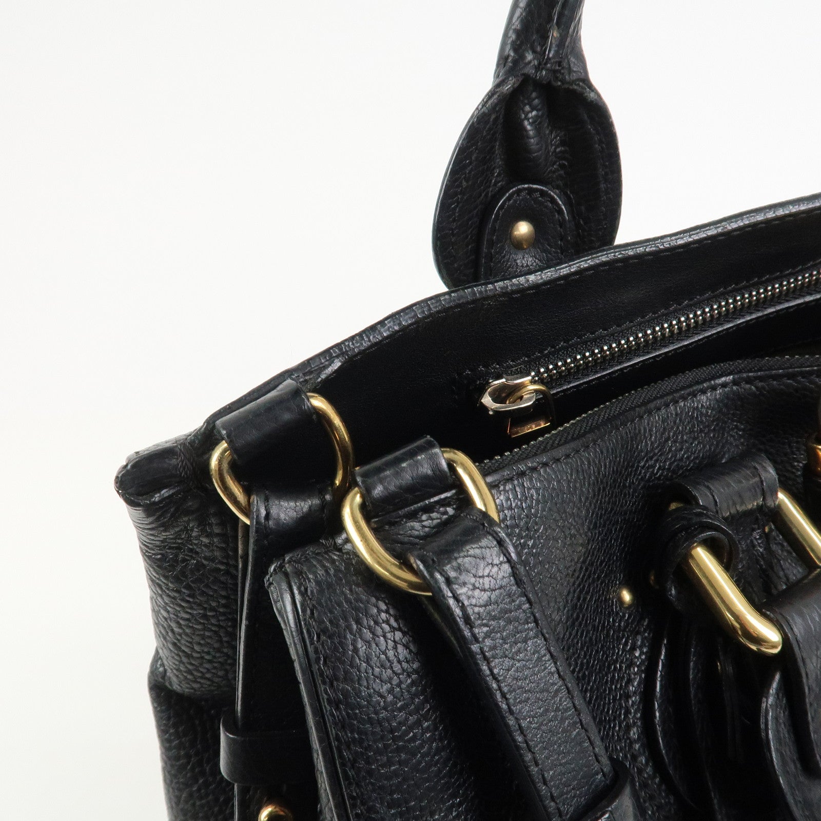 Chloe Paddington Leather 2Way Bag Shoulder Bag Black