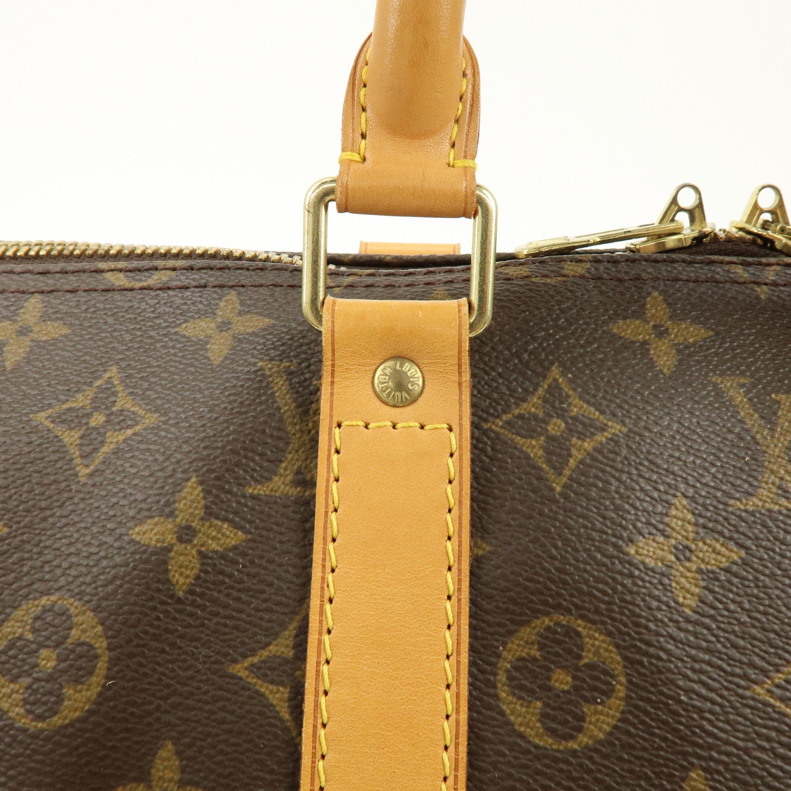 Louis Vuitton Monogram Keep All Bandouliere 55 Boston Bag M41414