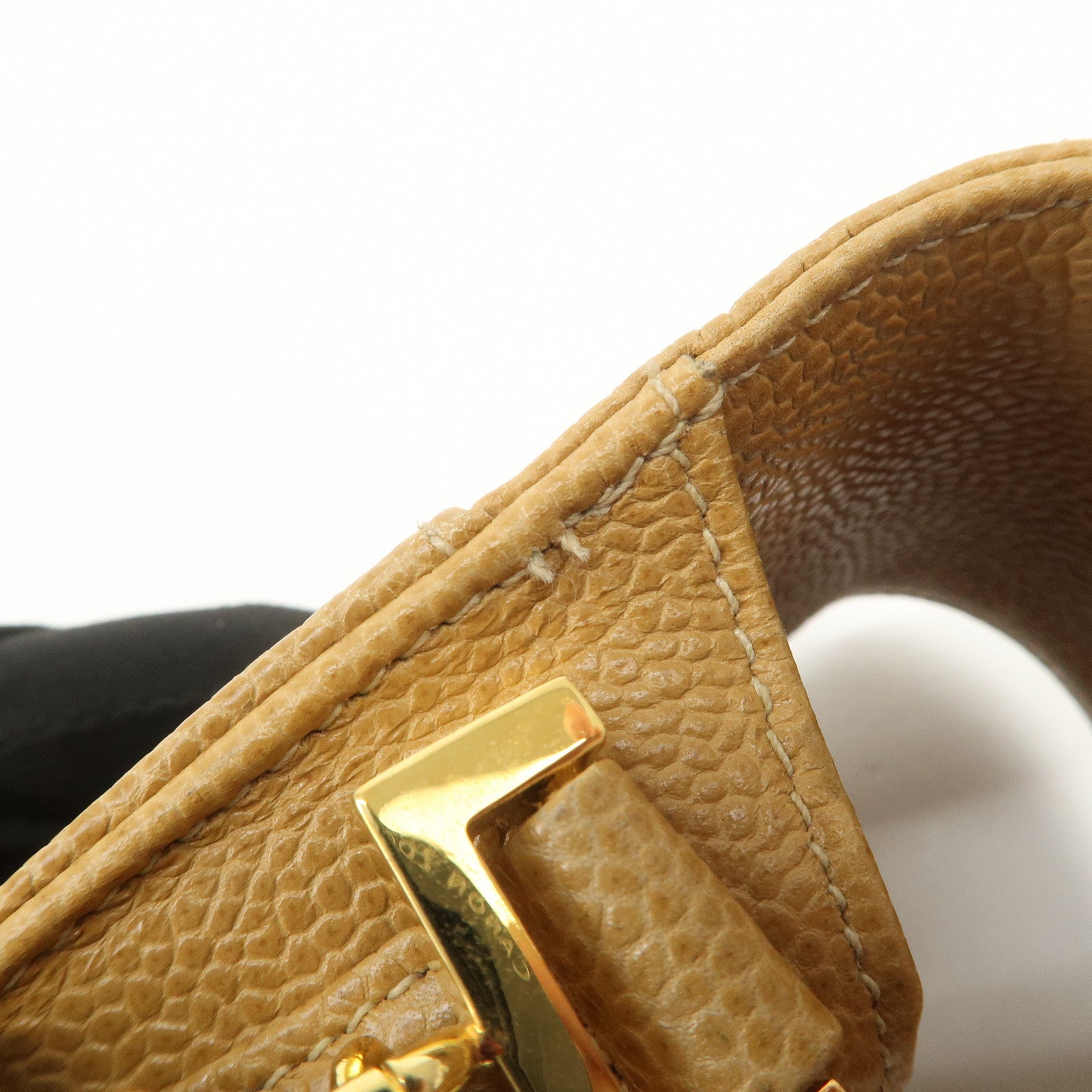 CHANEL COCO Mark Chain Shoulder Bag Phone Case Light Brown