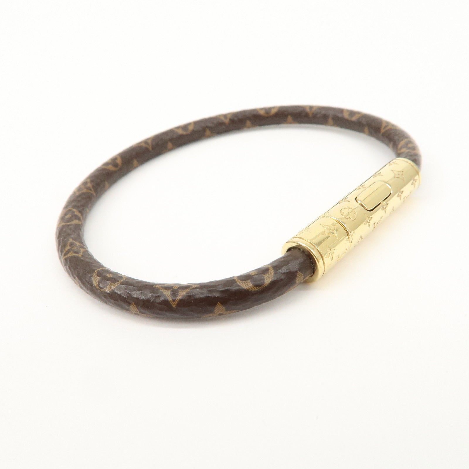 Louis Vuitton Monogram Canvas LV Confidential Bracelet Brown M8274