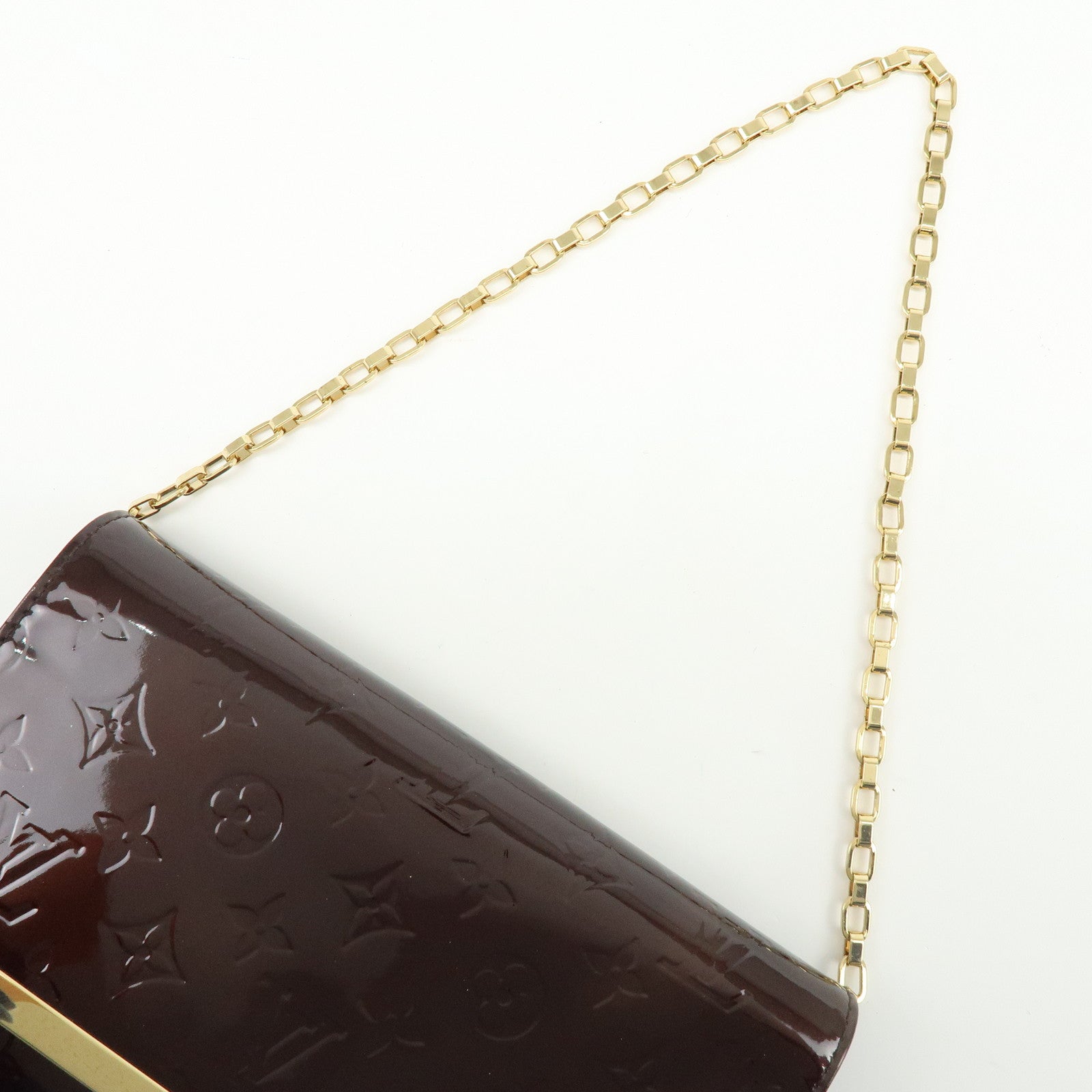 Louis Vuitton Monogram Vernis クラッチ アナ Style Amarante M90093