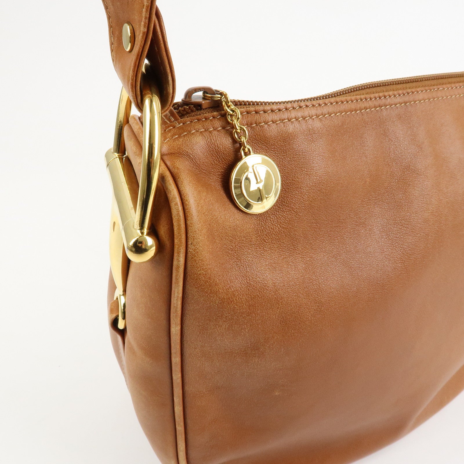 GUCCI Horsebit Leather Shoulder Bag Crossbody Bag 01.090.1411