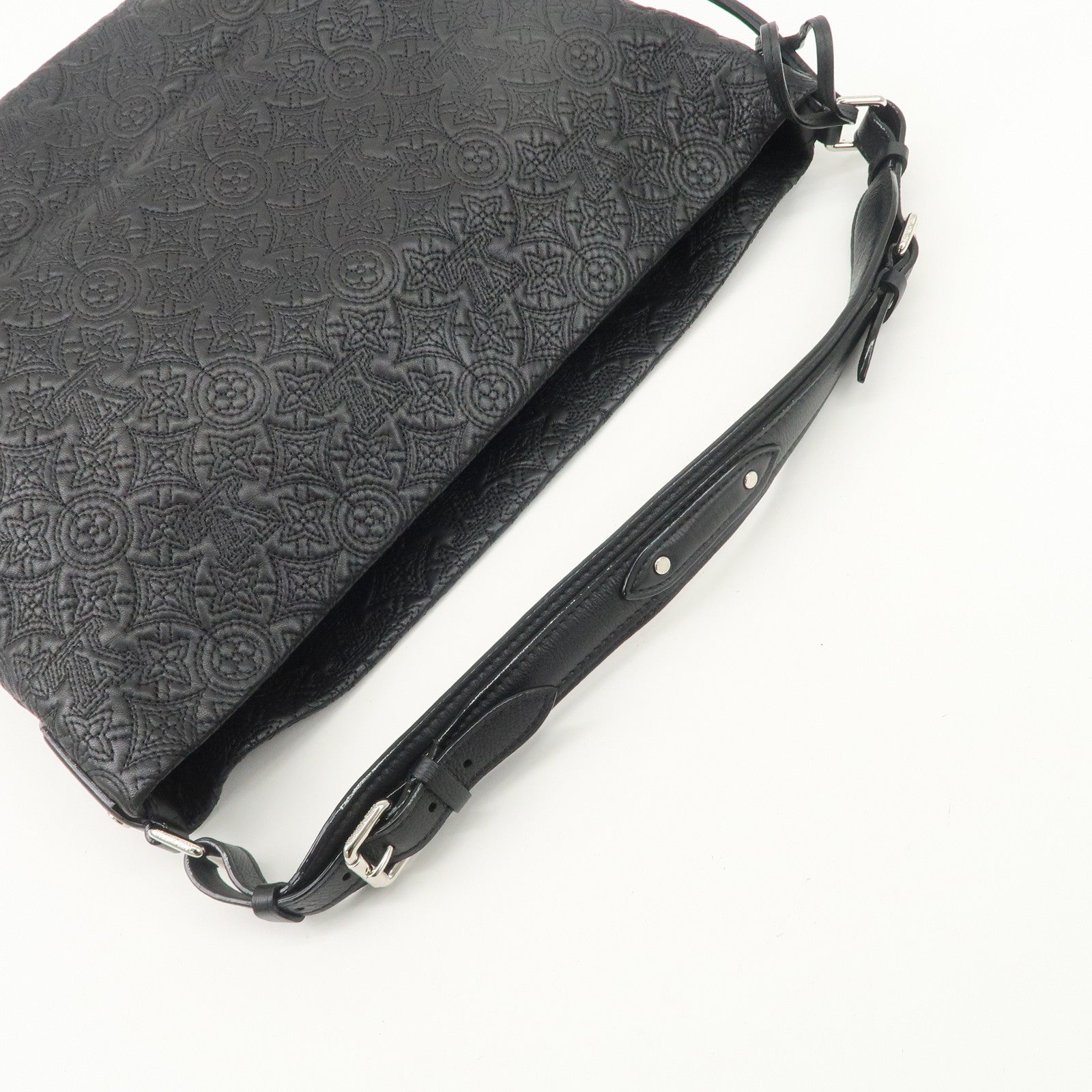 Louis Vuitton Monogram Antia Hobo PM Leather Shoulder Bag Noir M93833 Used