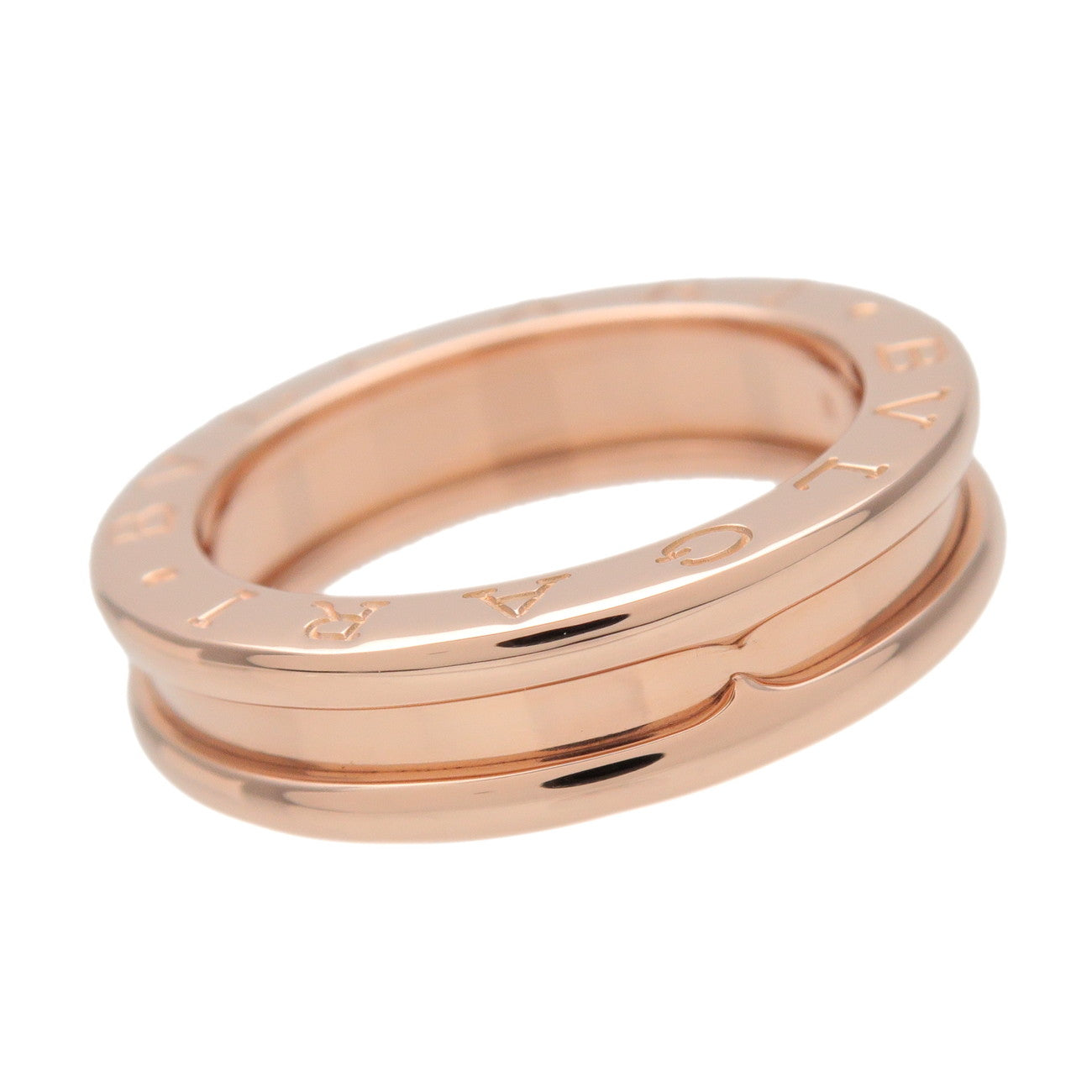 BVLGARI B-Zero1 1Band Ring K18 750PG #49 US5 HK11 Rose Gold