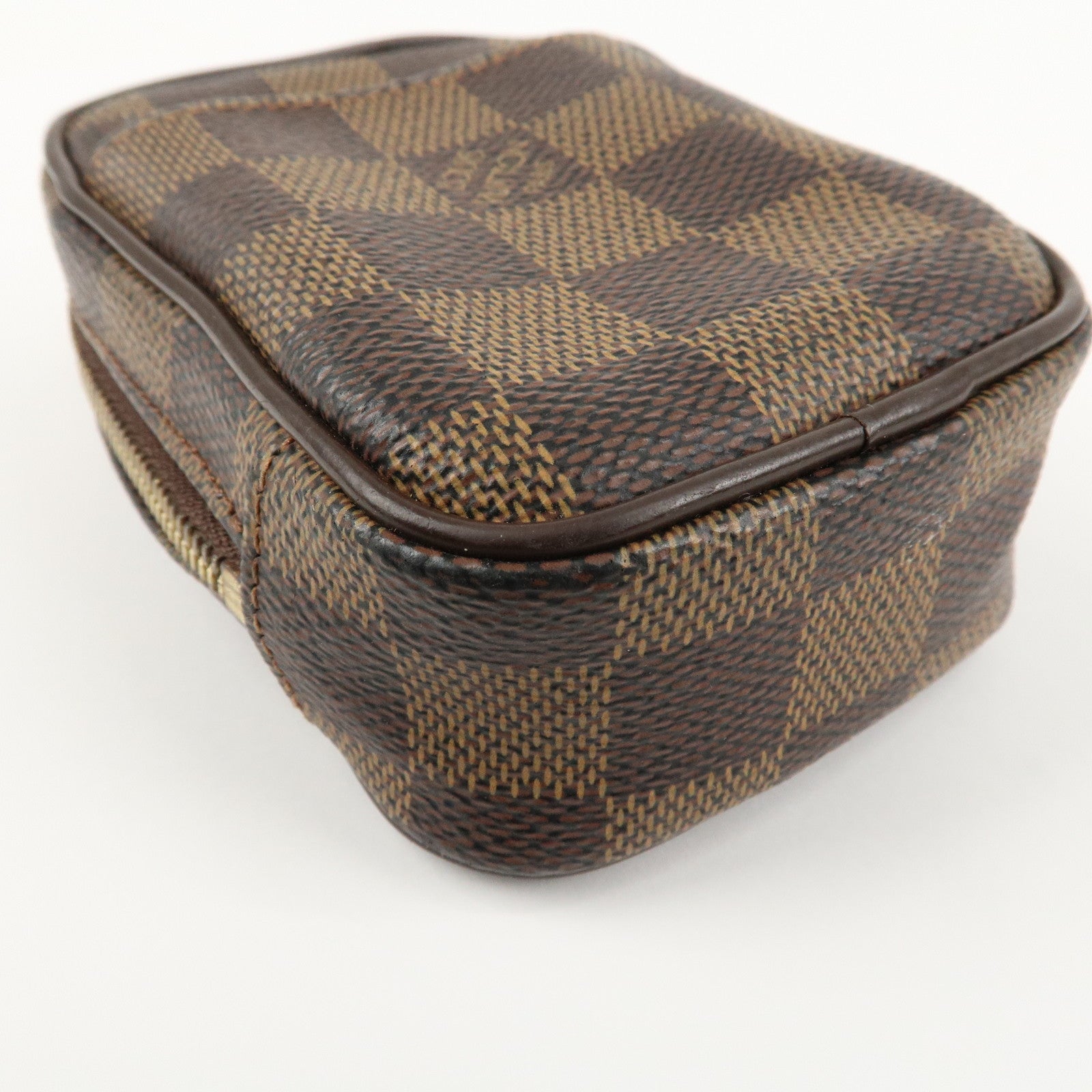 Louis Vuitton Damier Leather Canvas Etui Okapi PM Camera Case N61738 Used