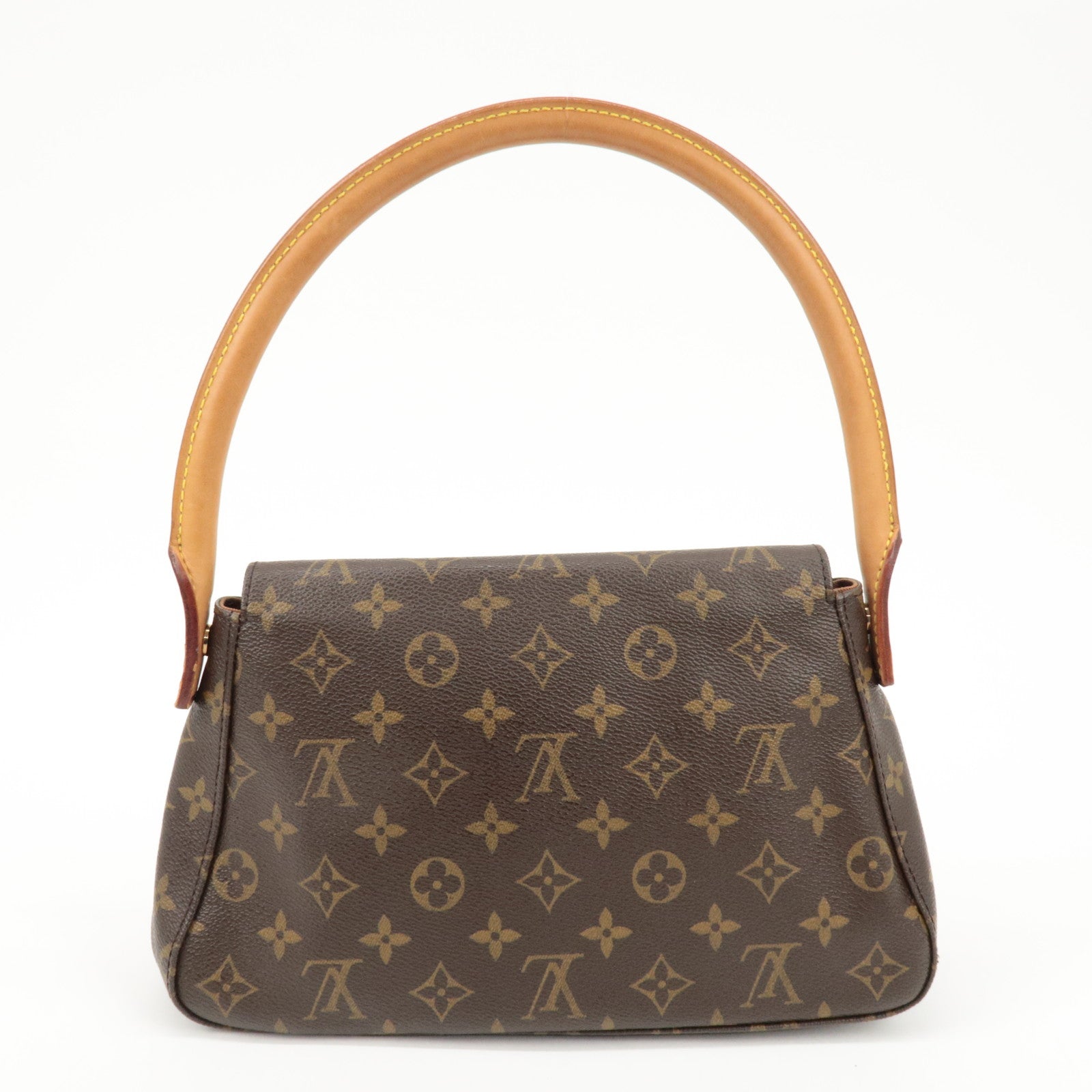 Louis Vuitton Monogram Mini Looping Shoulder Bag Brown M51147 Used