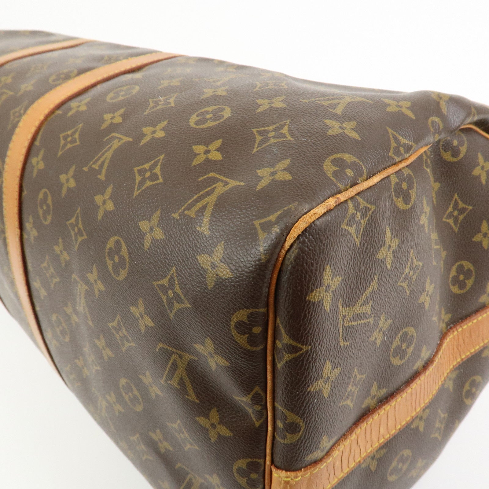 Louis Vuitton Monogram Keep All Bandouliere 55 Boston Bag M41414