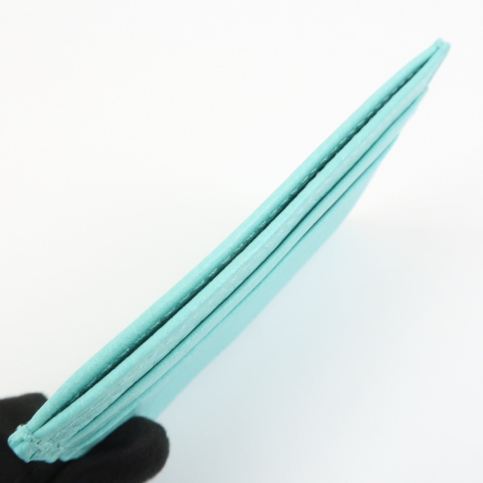 Tiffany & Co Set of 3 Card Case Coin Case Ballpoint Pen Light Blue