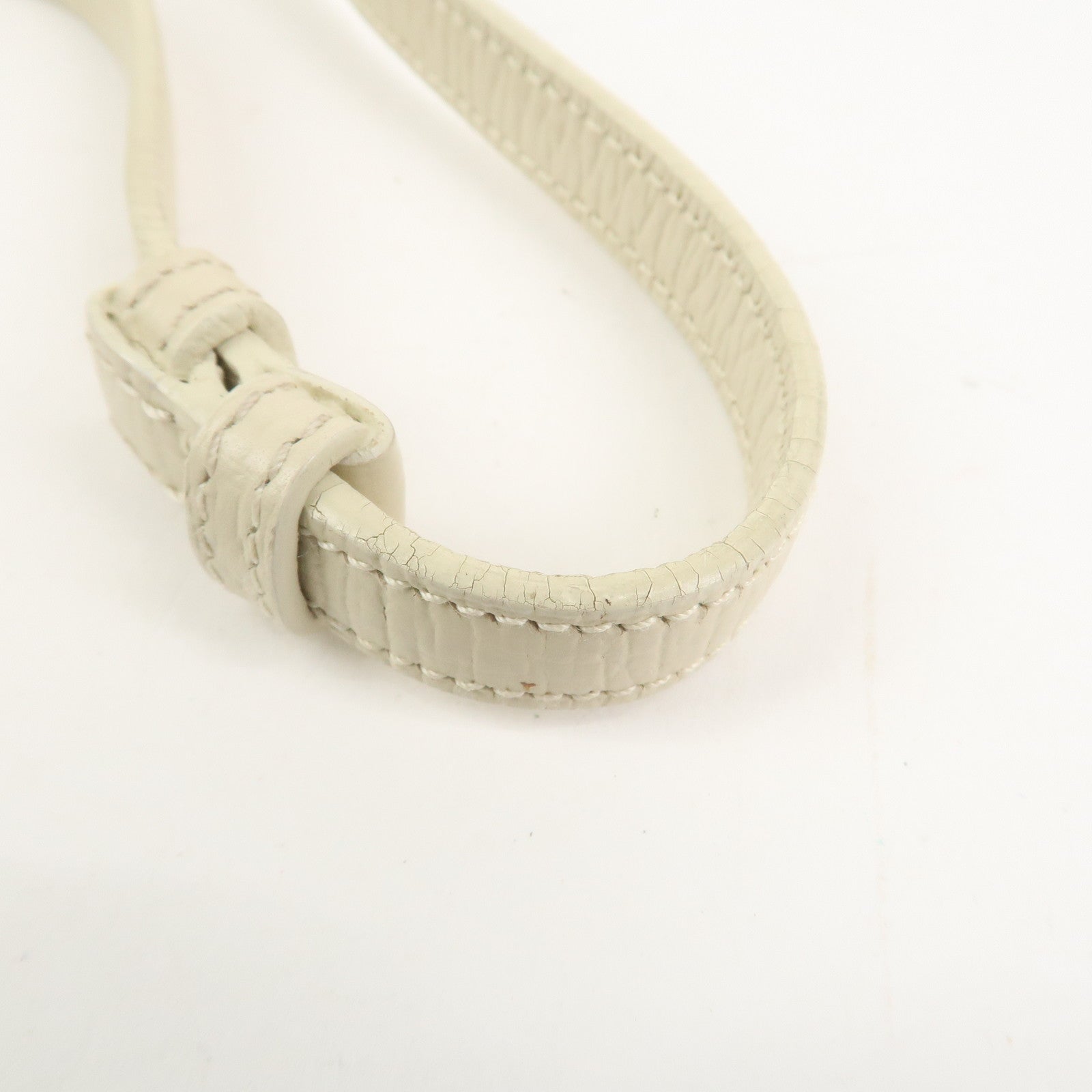 LOEWE Leather Shoulder Bag Hand Bag Ivory