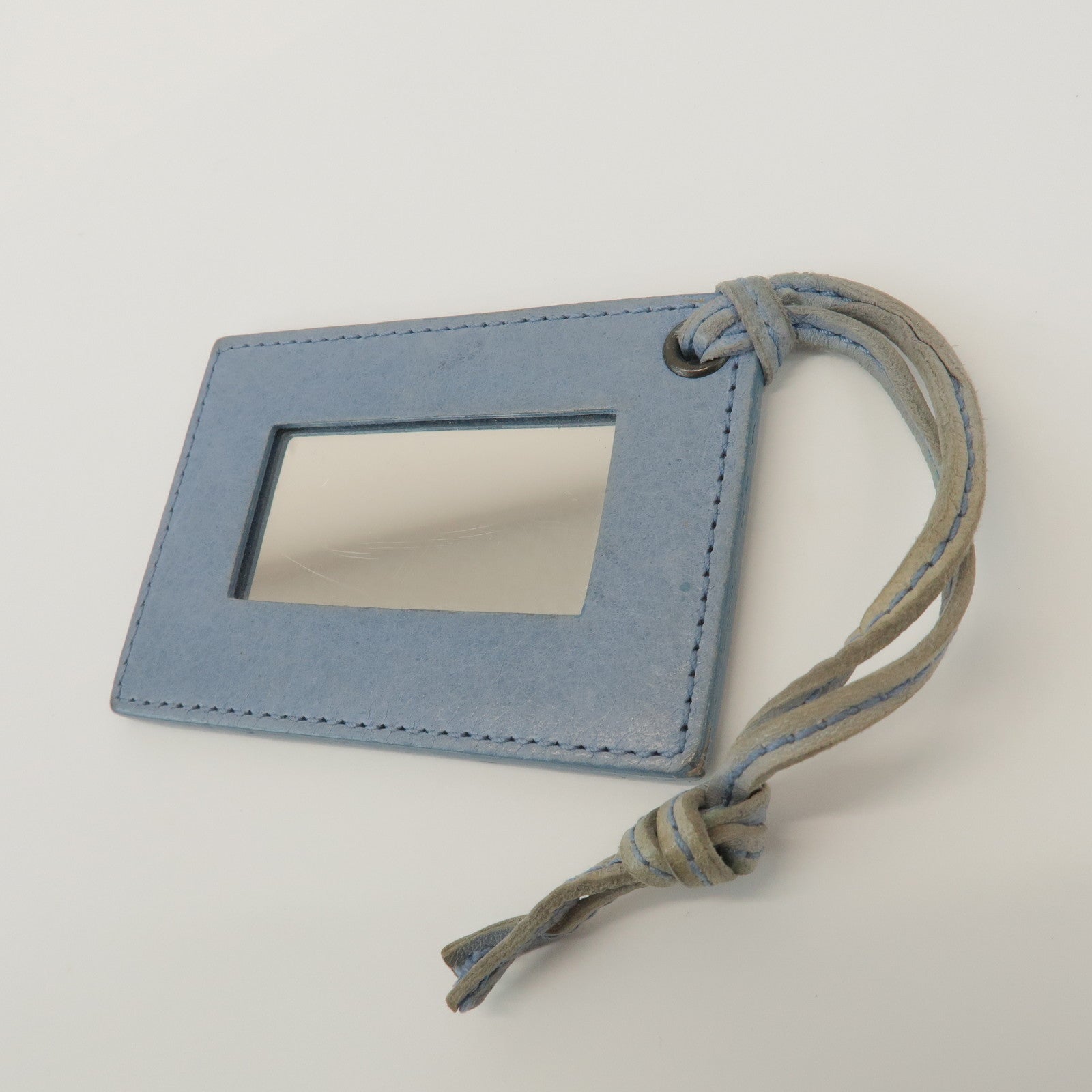 BALENCIAGA The Hip Leather Shoulder Crossbody Bag Light Blue 242803