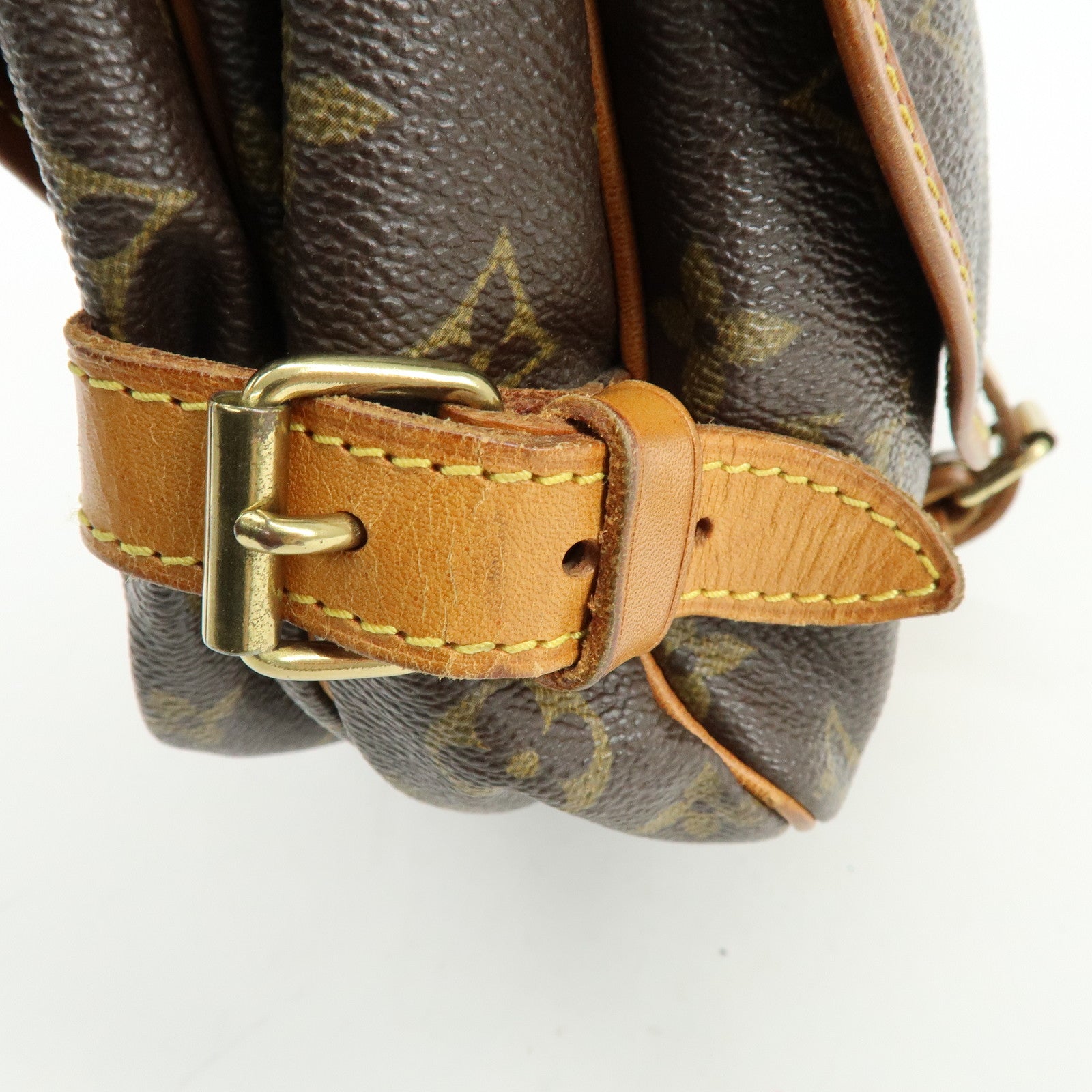 Louis Vuitton Monogram Saumur 30 Canvas Shoulder Bag Brown M42256