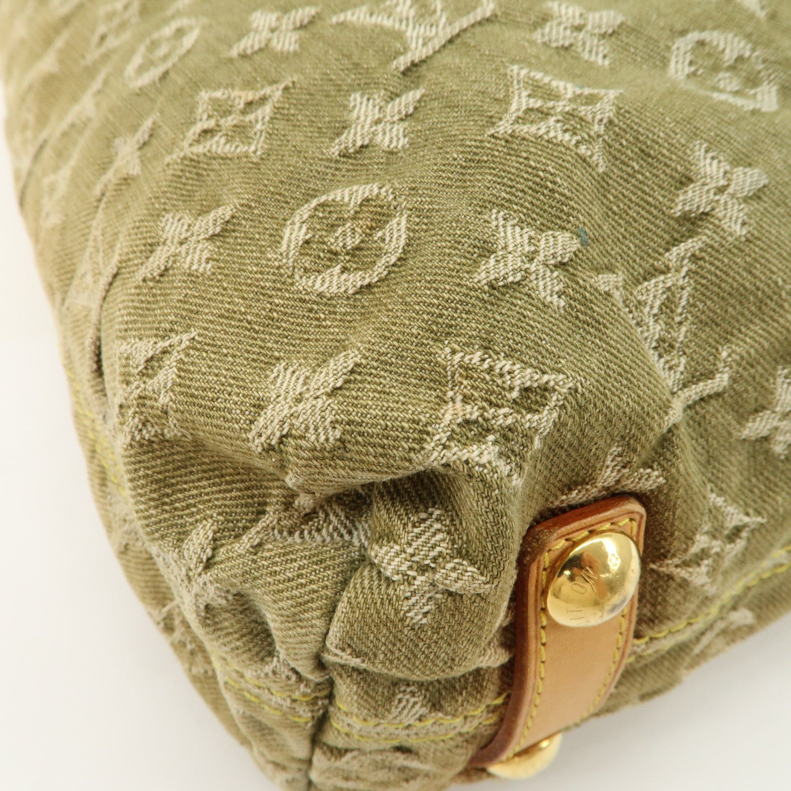 Louis Vuitton Monogram Denim Baggy GM Shoulder Bag Lichen M95211
