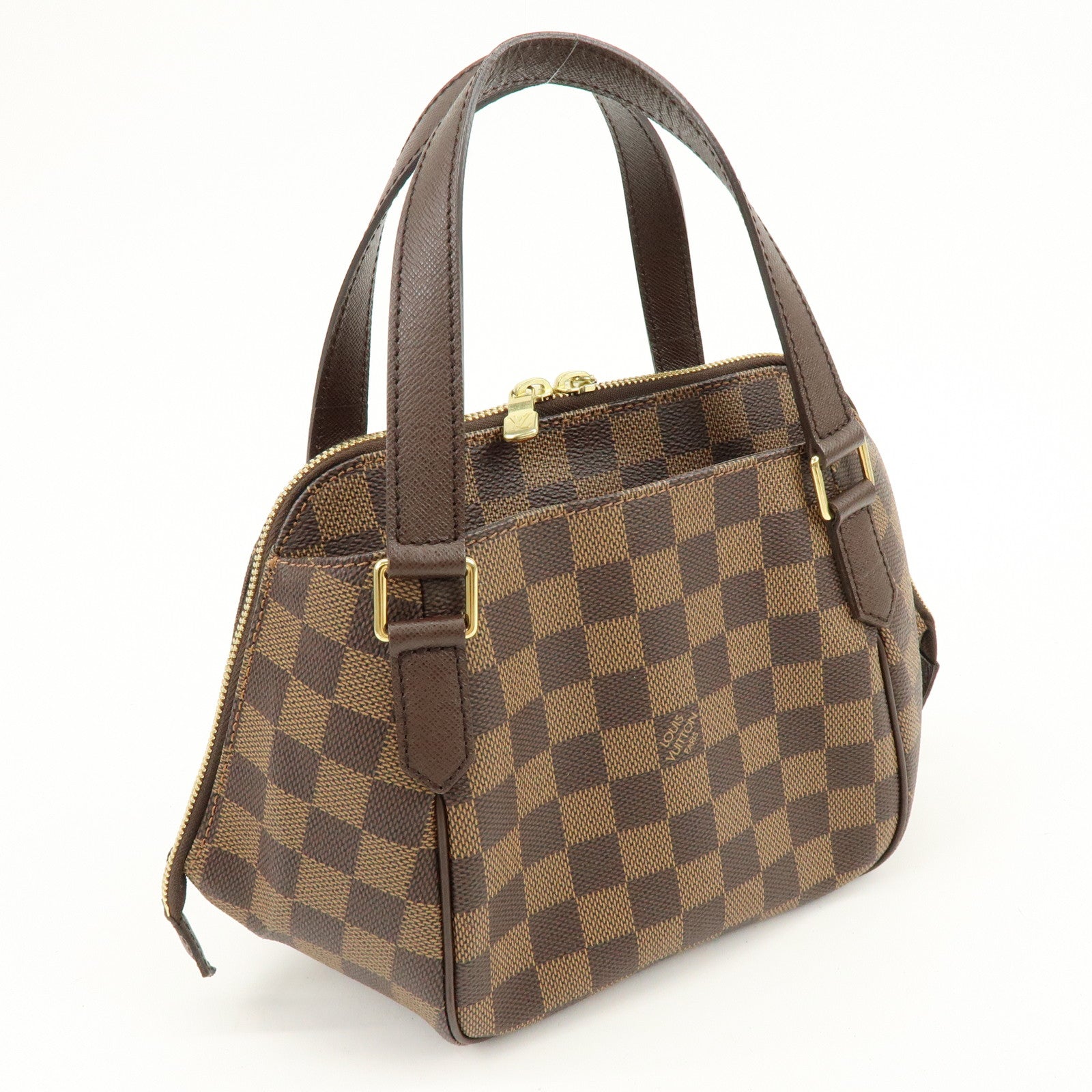 Louis Vuitton Damier Canvas Belem PM Hand Bag Brown N51173