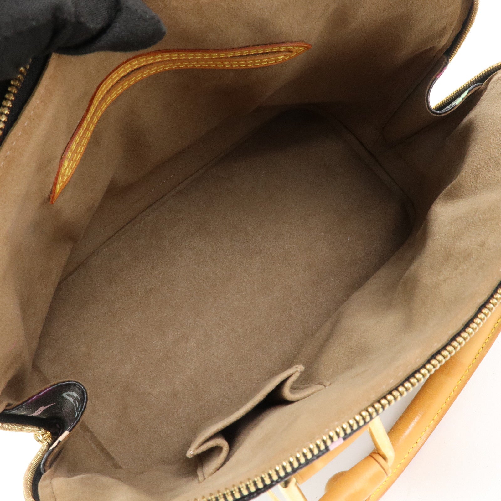 Louis Vuitton Monogram Multicolor Alma Hand Bag Noir M92646