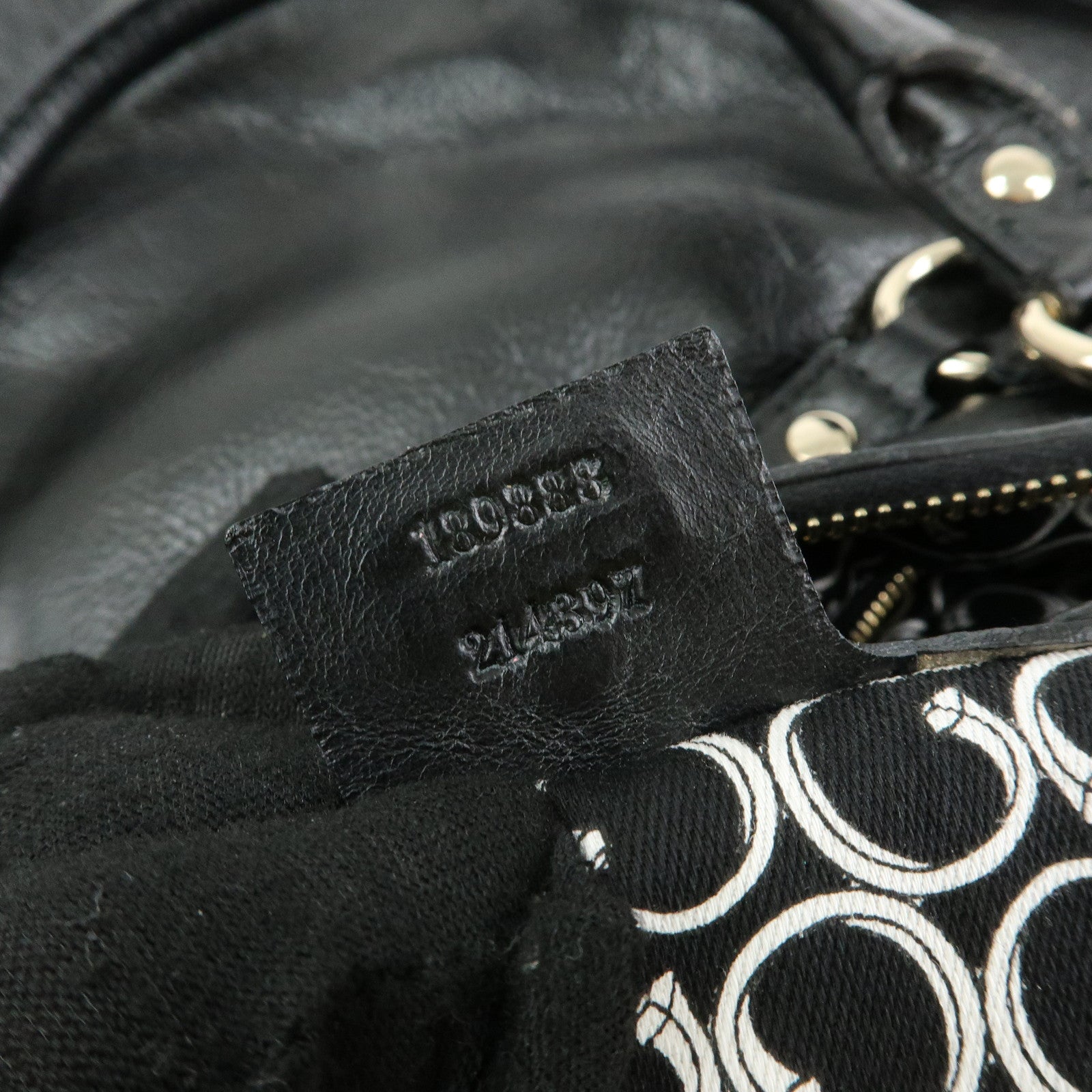 GUCCI Horsebit Leather 2Way Bag Hand Bag Shoulder Bag Black 189888